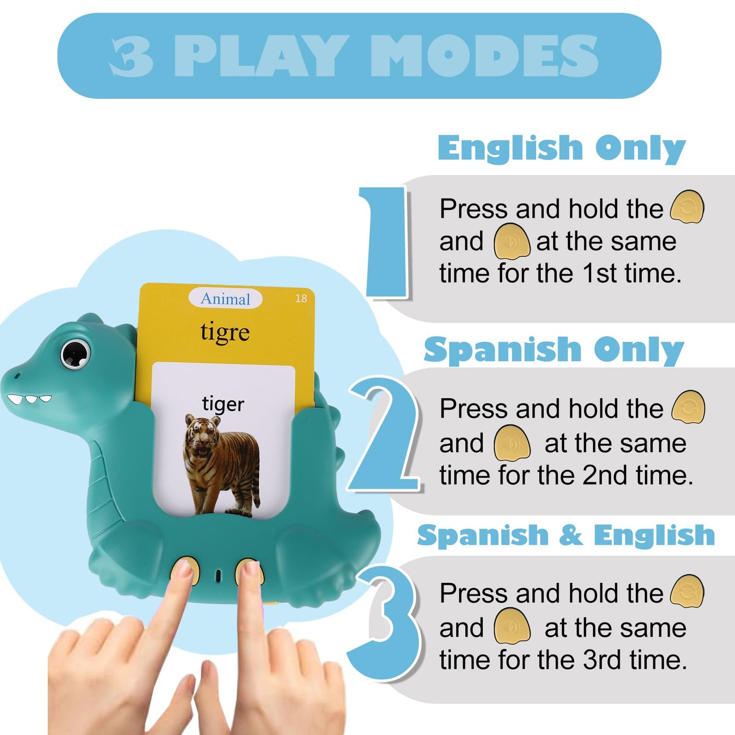 Spanish and English Talking Flash Cards 224 Sight Words Learn Spanish for Kids,Audible Educational Interactive Autism Sensory Toys,Learning Montessori Tool Español/English Speech for Girls Boys Gifts