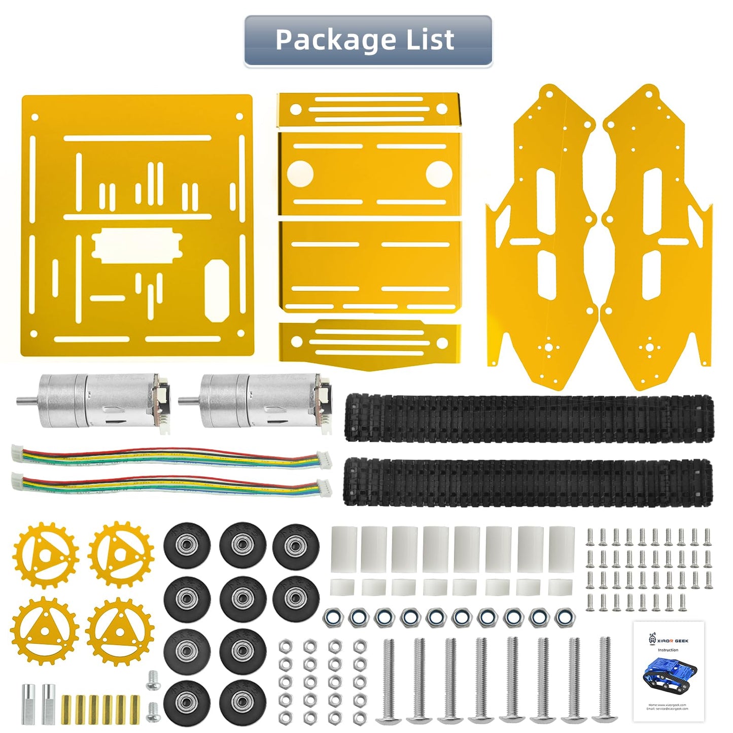 YonPhsy Tank Car Chassis with Encoder Motor, Shock Absorbing Robot Chassis Full-Metal Robotic Moving Platform Track for RaspberryPi Arduino Jetson Microb DIY Maker Smart Robot Car Learning Kit