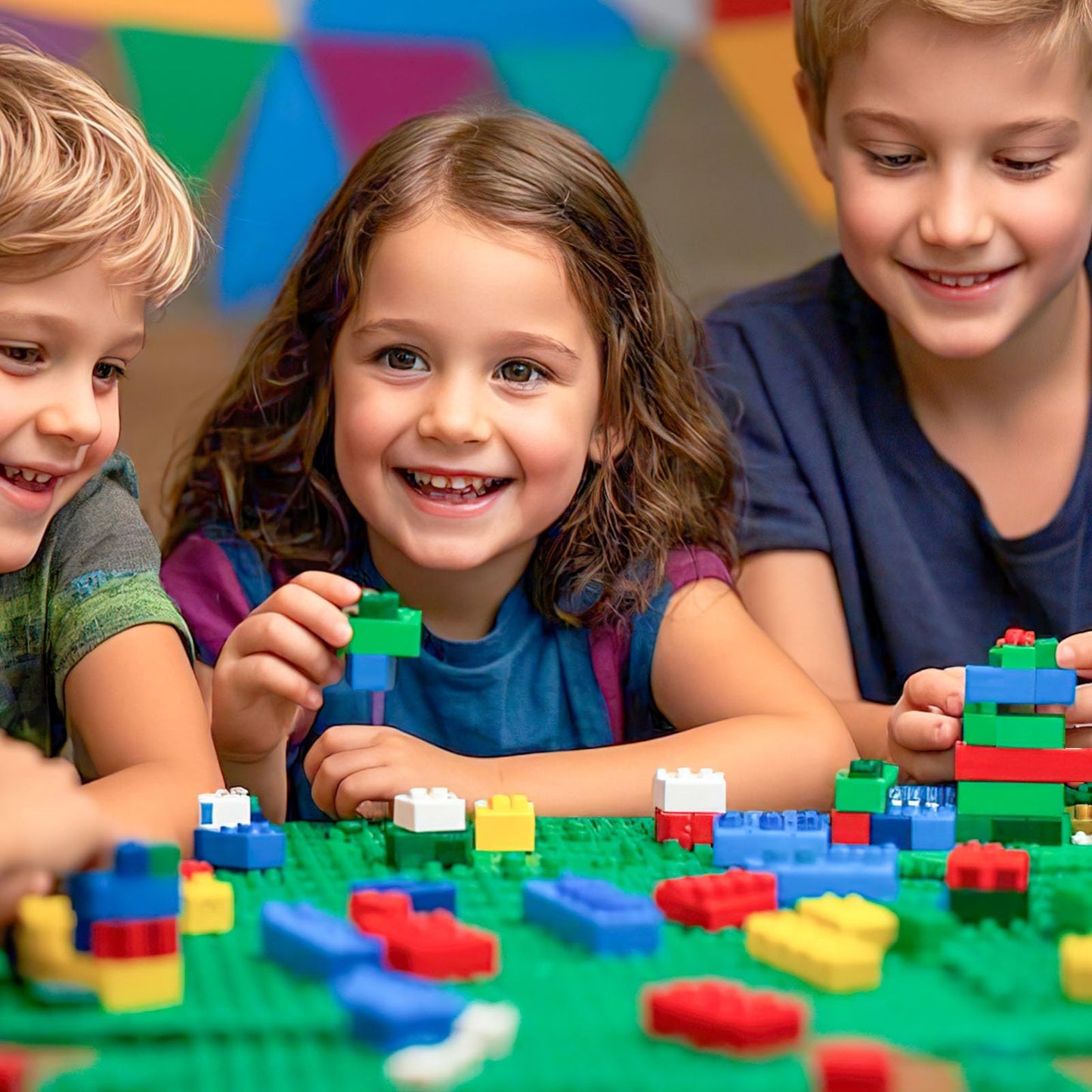 3 otters 1000 PCS Building Blocks, Building Toys for Kids Classic Construction Toy Set, Creative Compatible with Major Brands Holiday Classroom Gifts for Boys and Girls