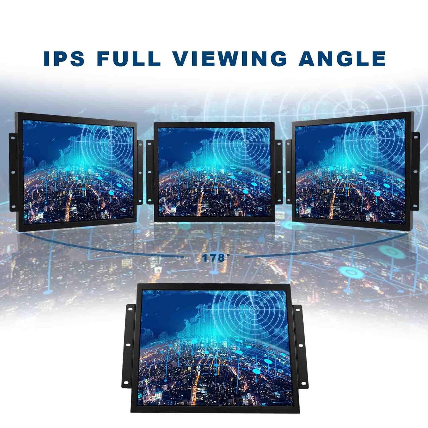 VSDISPLAY 17 Inch 1280x1024 LCD Touchscreen Monitor with VGA DVI Interface 4:3 Industrial Display Used for Outdoor High Brightness