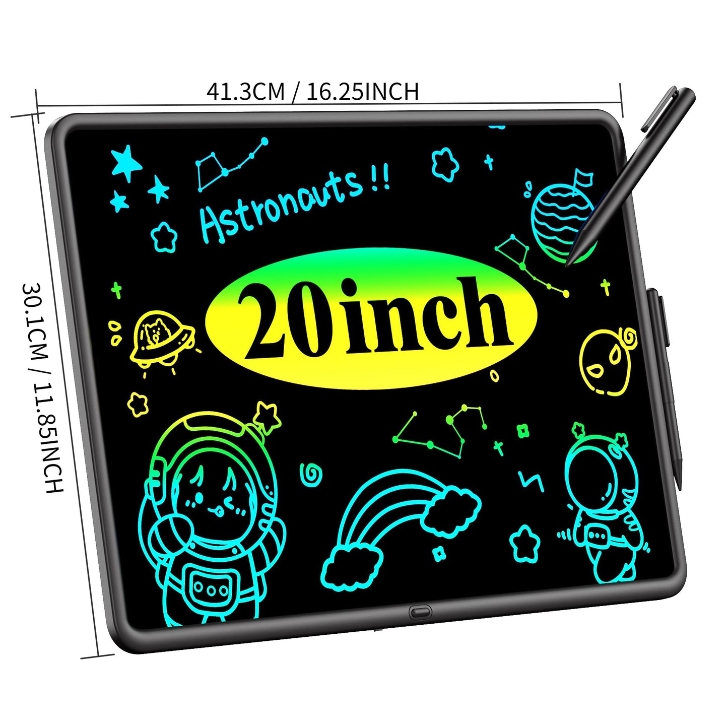 20 Inch LCD Writing Tablet for Kids, Large Drawing Pad, Doodle Board, Rechargeable Drawing Board, Educational & Learning Kids Toys, Creative Birthday Gifts