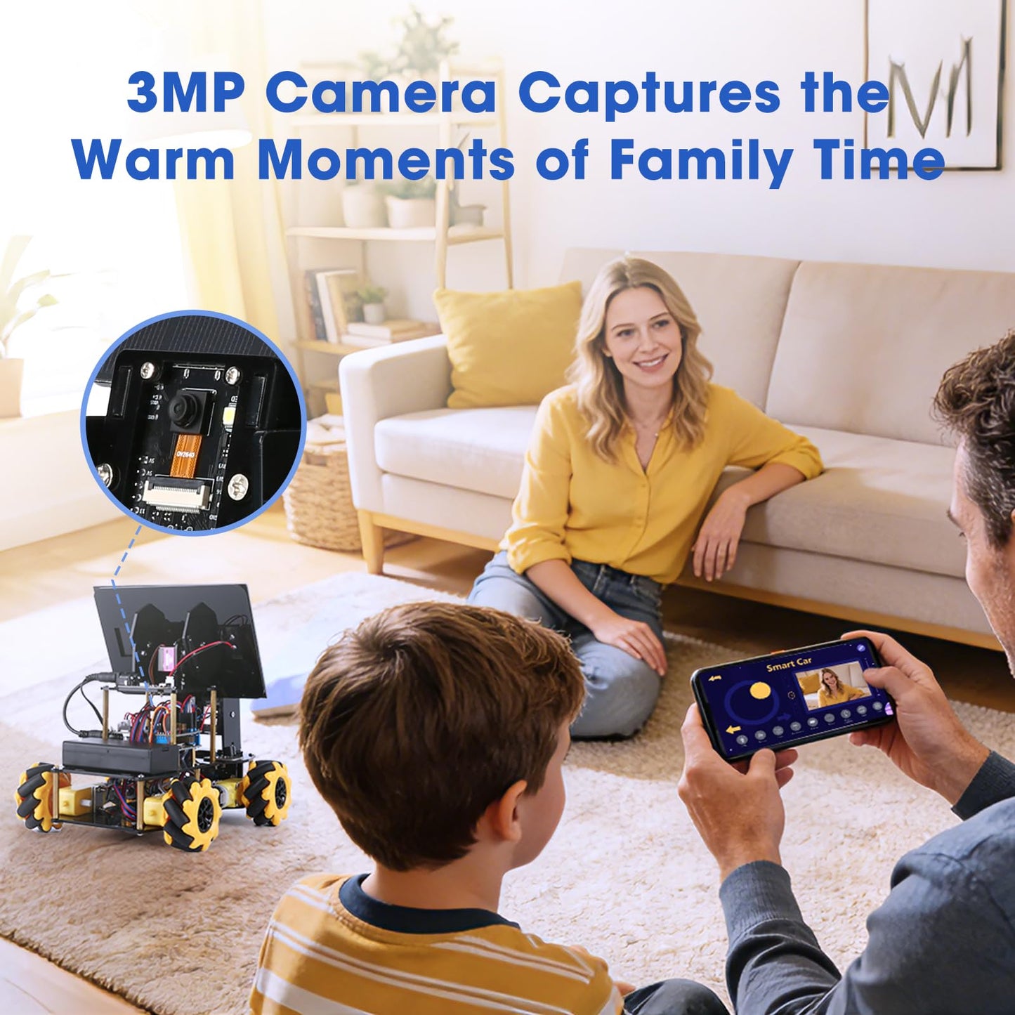4-in-1 ESP32 Smart Camera Solar Robot Car, 4WD Remote Control Car Robotics Kit for 8-12 12-16+ Kids Teens, Electronics Programming STEM Toy Science Coding Kit Compatible with Arduino/Scratch/Phython