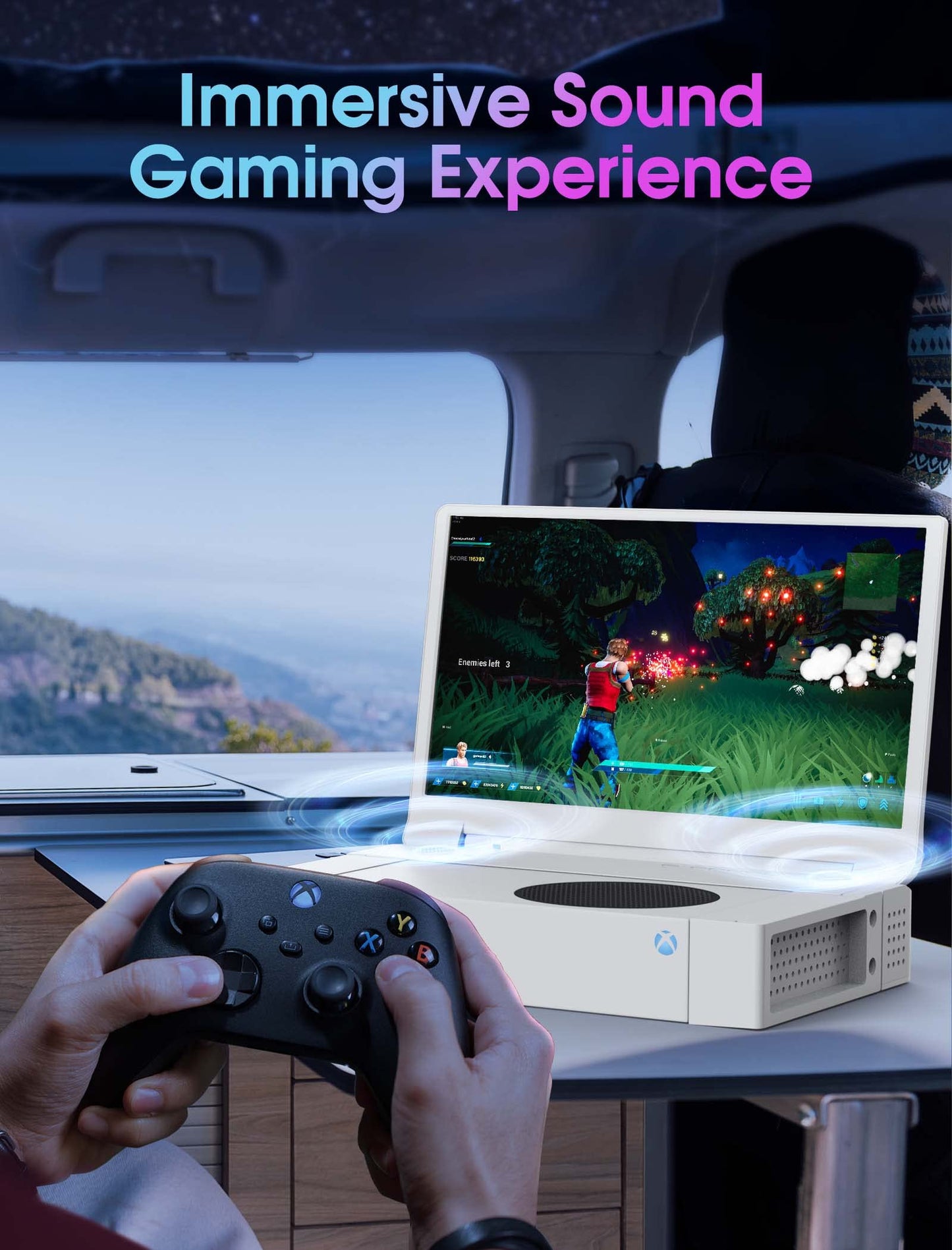 DEPGI 15.6" Portable Monitor for Xbox Series S,144Hz 2K QHD IPS Gaming Monitor for Xbox Series S (Not Included), with HDR AMD FreeSync 2X HDMI for Indoor Outdoor Travel