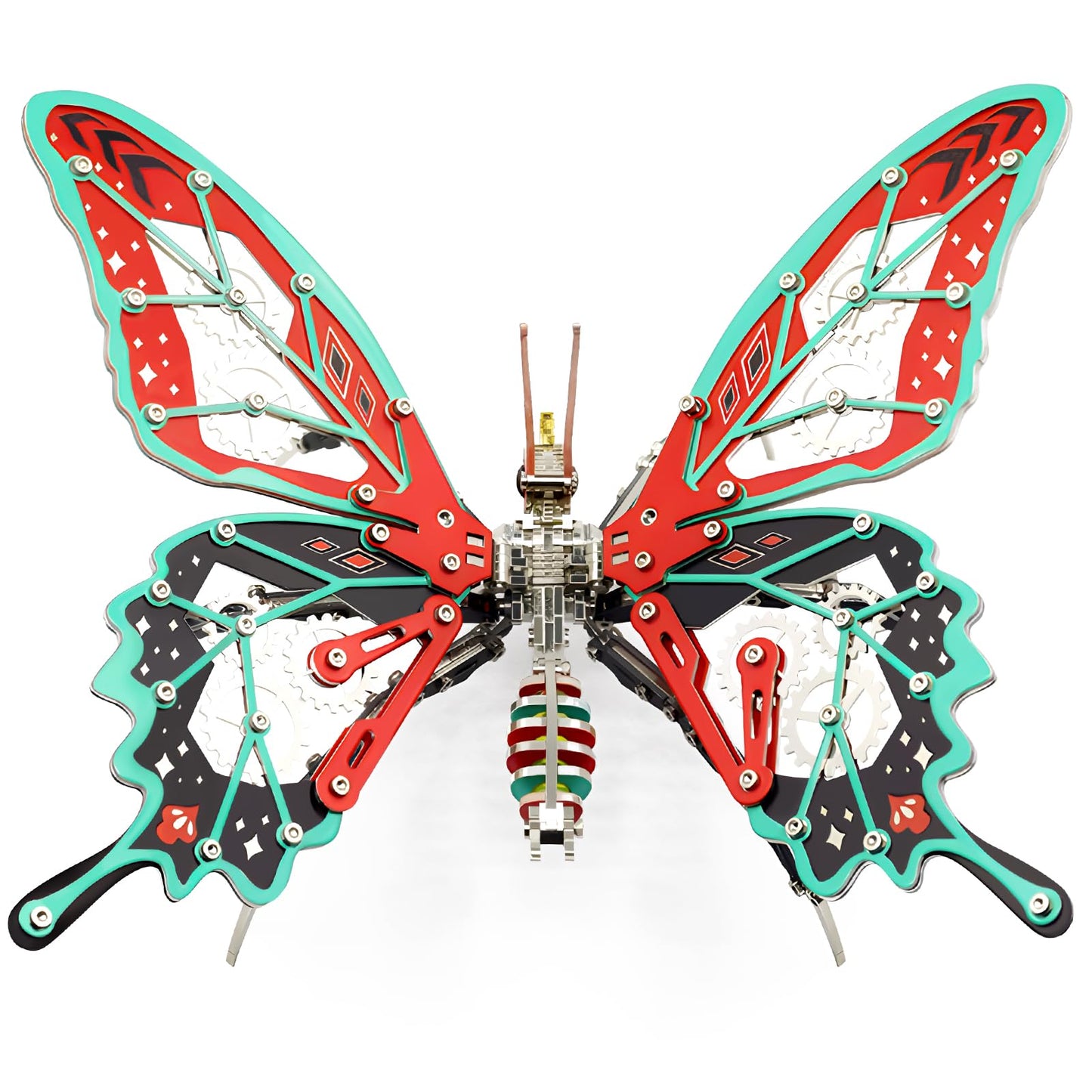 3D Metal Model Kits, Mechanical Butterfly 3D Metal Puzzle,Steel Series DIY Brain Teasers Simple 3D Puzzles Home Decor Art Craft Gifts Toys for Adult