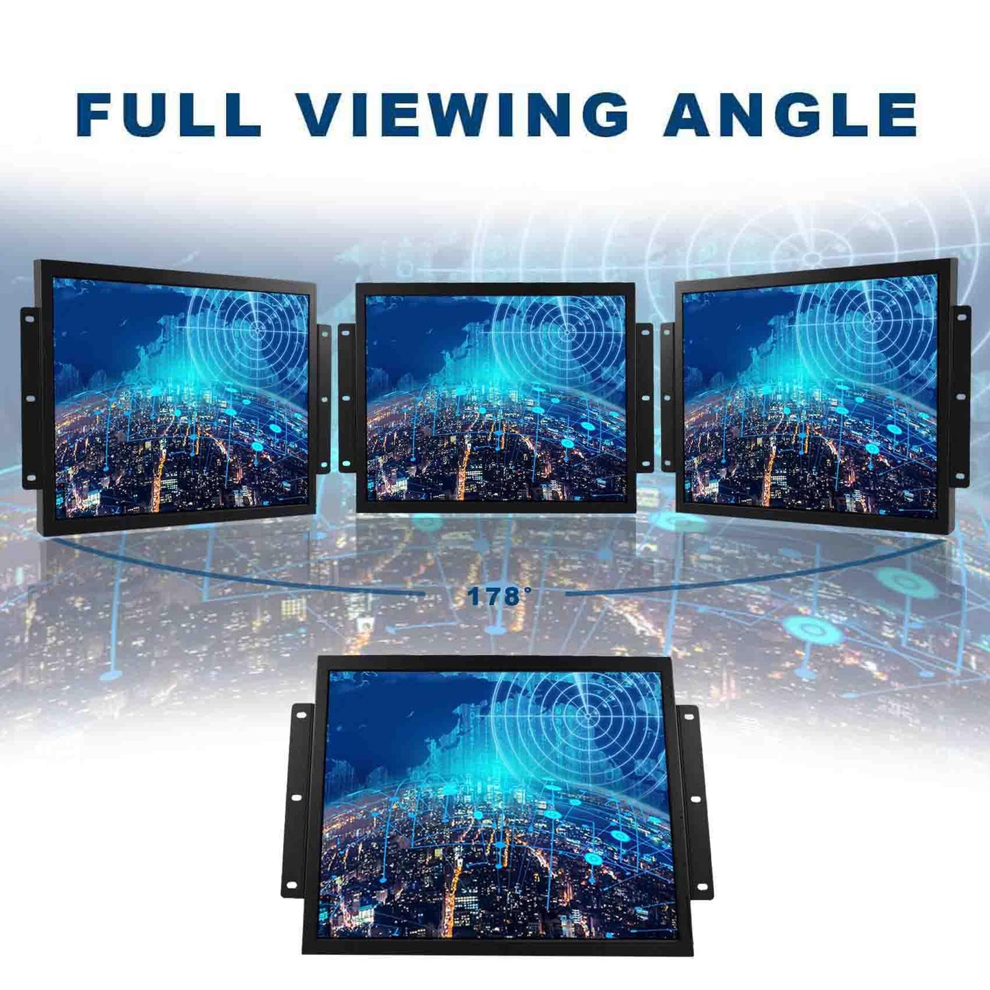 VSDISPLAY 17 Inch 1280x1024 LCD Monitor 1000Nits High Brightness with/DVI/VGA Interfaces for Outdoor Industrail Display