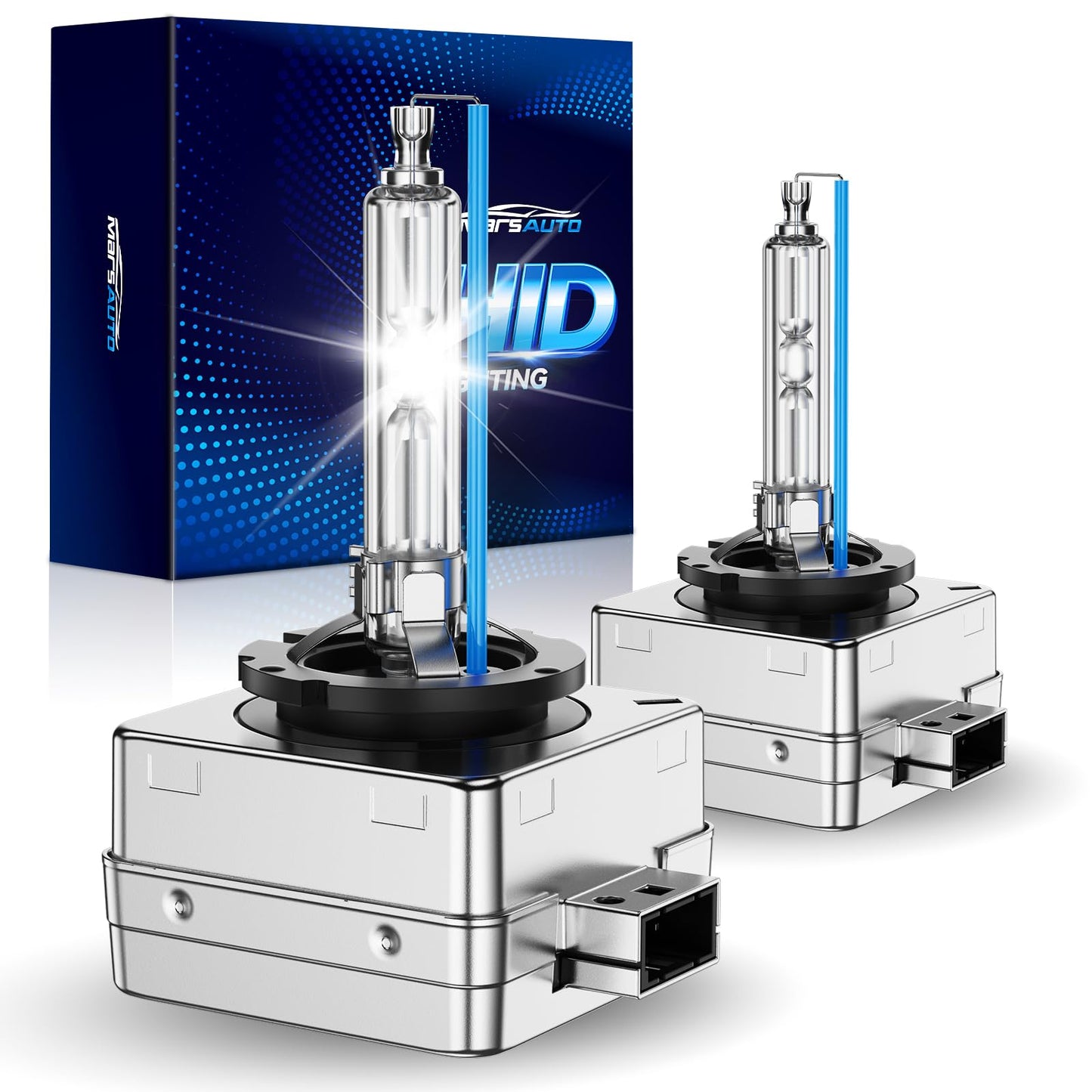 Marsauto D1S HID Bulbs 35W 6000K Cold White Xenon, MH1 Series, Pack of 2