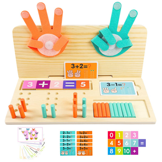 twivah Learning Toys 3-5, Educational Toys with Number Flash Card for 3+ Year Old, Montessori Number Math Manipulatives, Preschool Kindergarten School Supplies, Birthday Gifts for 3 4 5 6 yr Old Kids