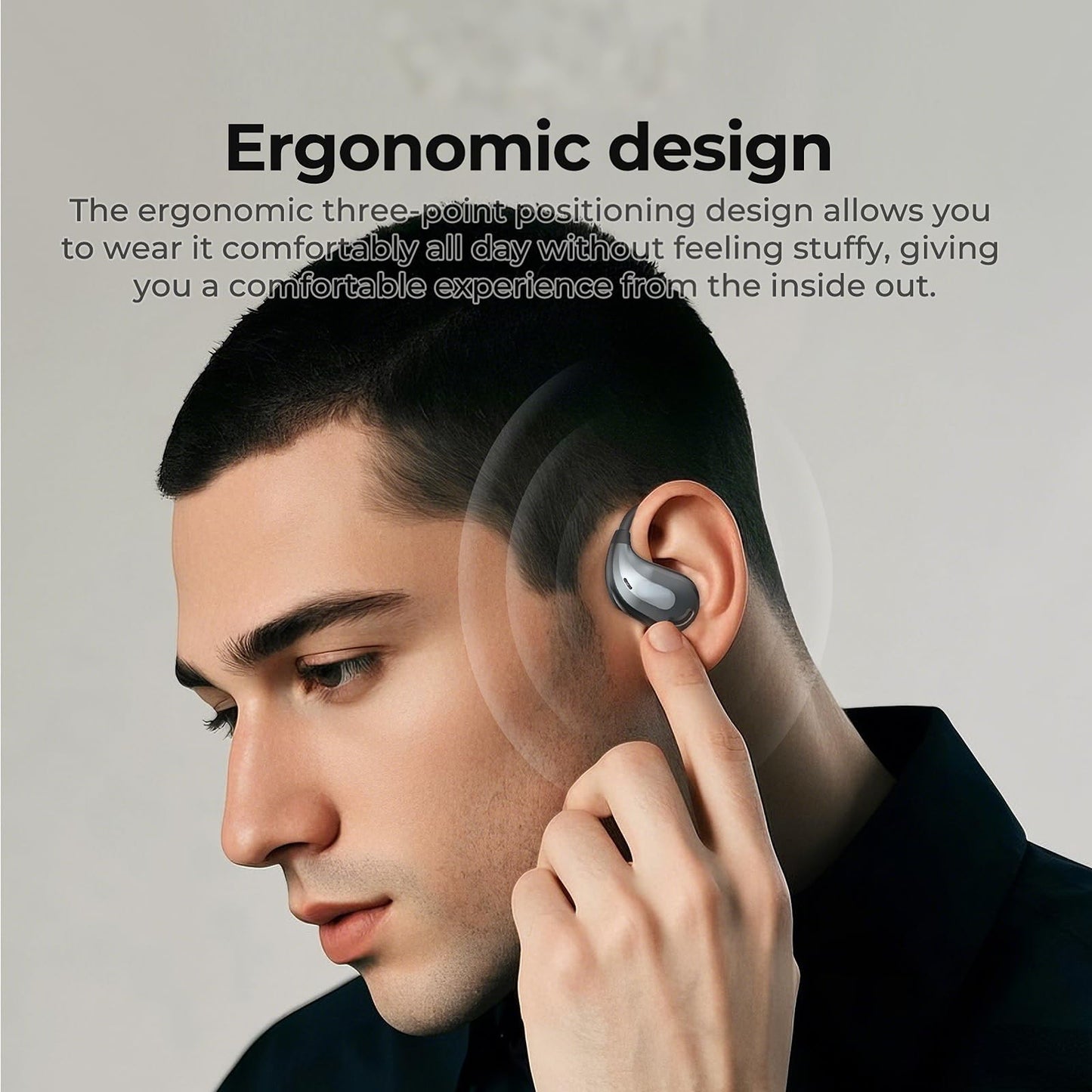 QYGCKJ NE18 AI Translation Earbuds Real Time, 135 Language Translator Earbuds, 3-in-1 Buletooth 6.0 Wireless Translating Device with 4 Mode, Translate Ear Buds for Travel Business Learning (Black)
