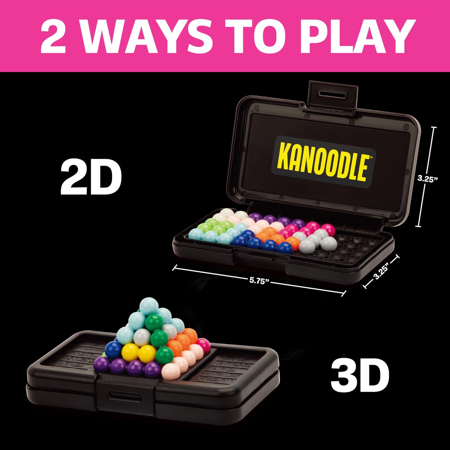Educational Insights Kanoodle - 3D Brain Teaser Puzzles for Kids, Spatial Puzzle Games for Adults, Teens and Kids, Problem Solving Toys and Logic Puzzles, Single Player Games
