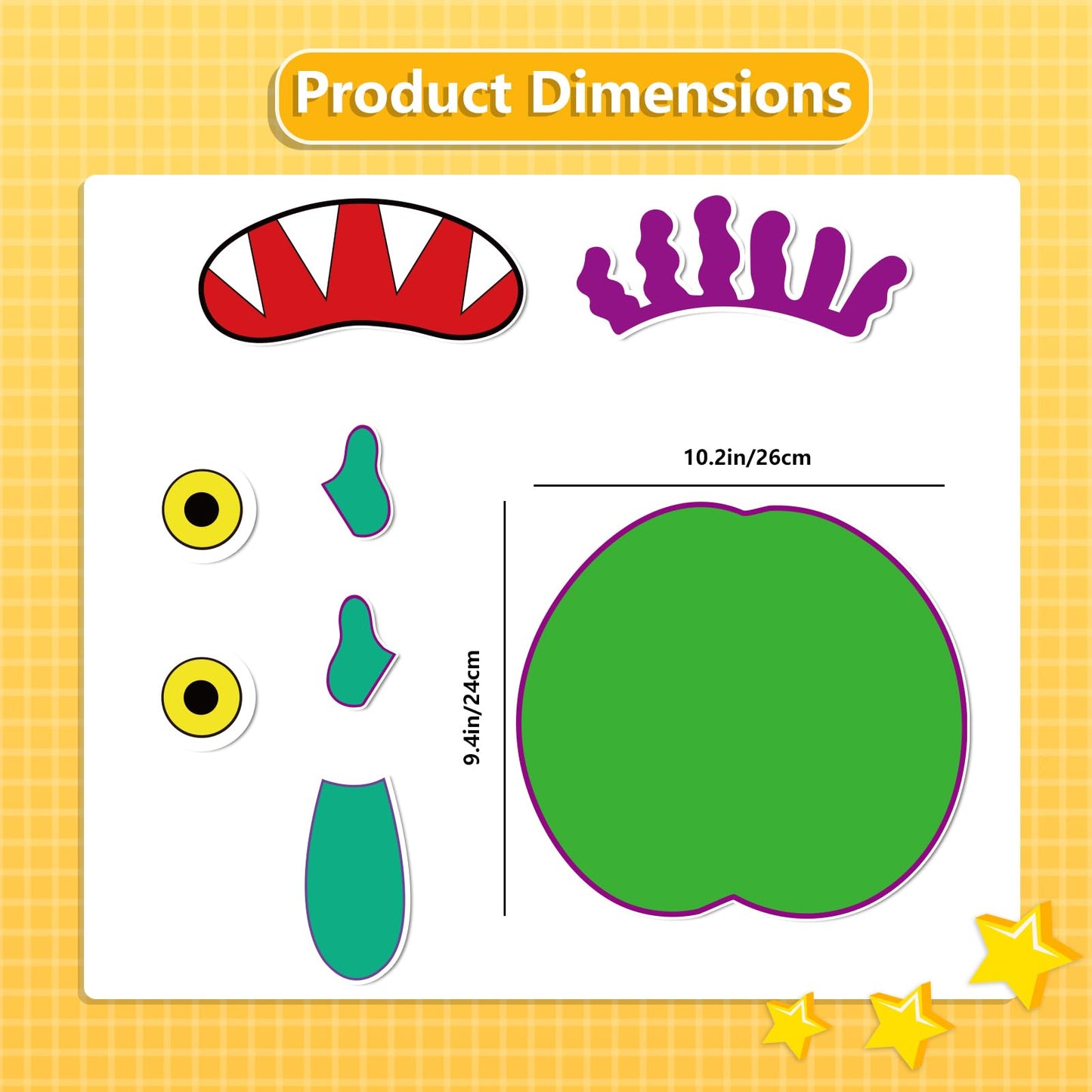 Thryvomniq Go Away Big Green Monster Felt Board Story Sets Toddle Interaction Game Felt Toys for Classroom Family Storytelling Learning Activity