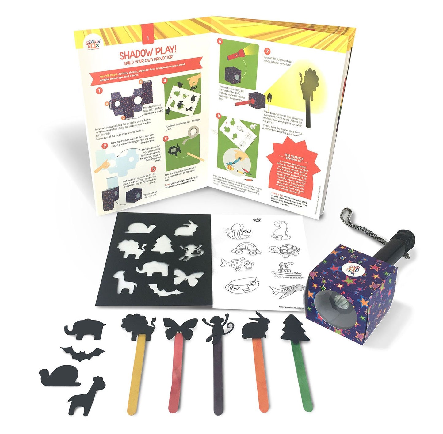 Genius Box Learning STEM Toy for 5+ Year Age: Light and Sound DIY,Activity Kit, Learning Kit, Educational Kit
