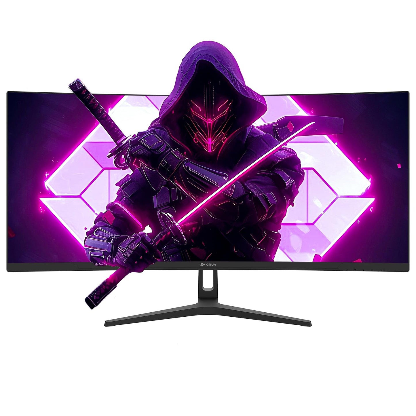 CRUA 34Inch Ultrawide Gaming Monitor, WQHD(3440 * 1440P) 144Hz/165Hz Curved Monitor,120% sRGB, Computer Monitor that Supports AMD Freesync, Wall Mountable Installs(HDMI, DP)-Black
