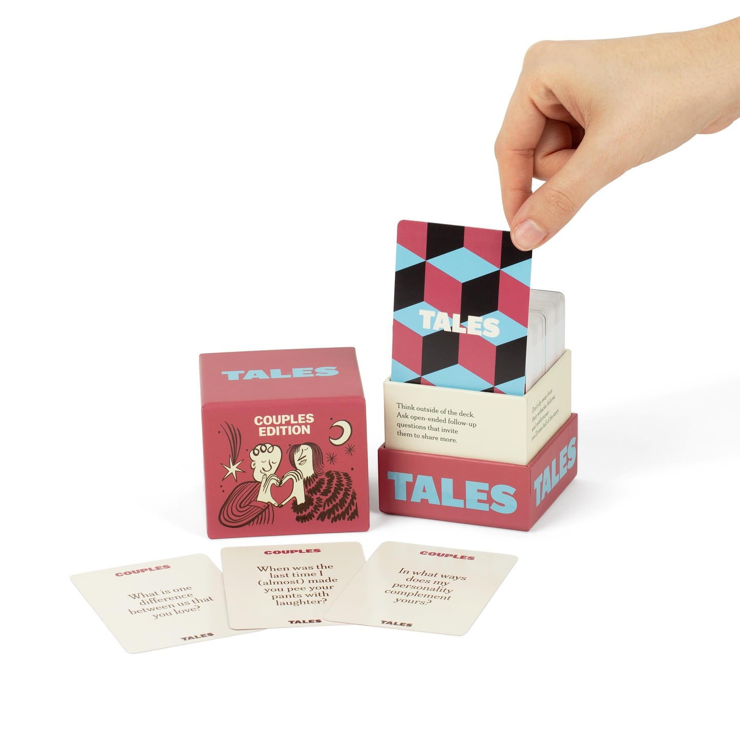 TALES 150 Conversation Starter Cards, Couples Edition, Prompts for Deeper Connection, Date Night Ideas, Anniversaries, and Quality Time Together