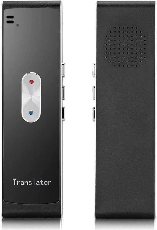 Language Translator Device Portable Two-Way Instant Translator 2025 Mini Pocket Smart Translator Ai Online Voice Photo Text Translation for Learning, Travel and Business(Black)