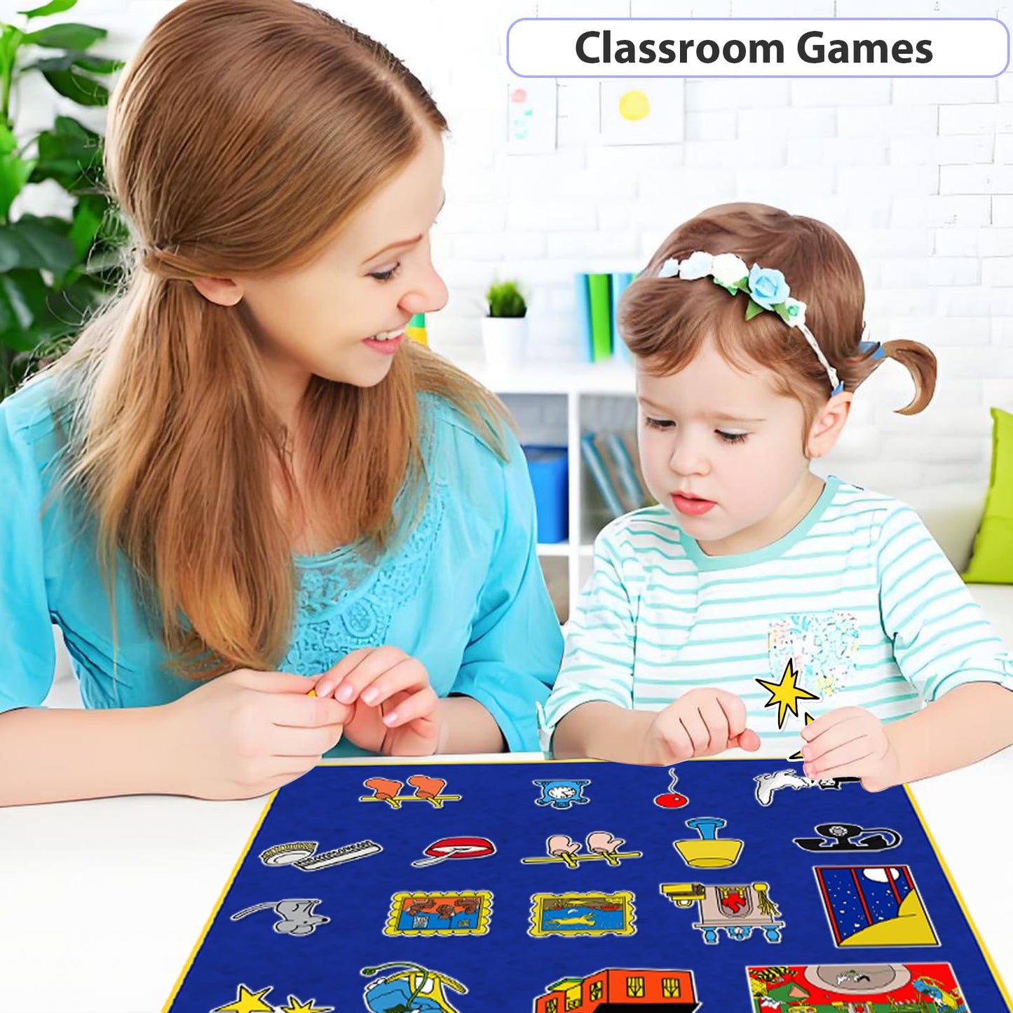 Ai fsem Goodnight Moon Fairy Tales Felt Board Story Sets Felt Toys Toddler Storytelling Interactive Toys Role Play Preschool Learning Activities