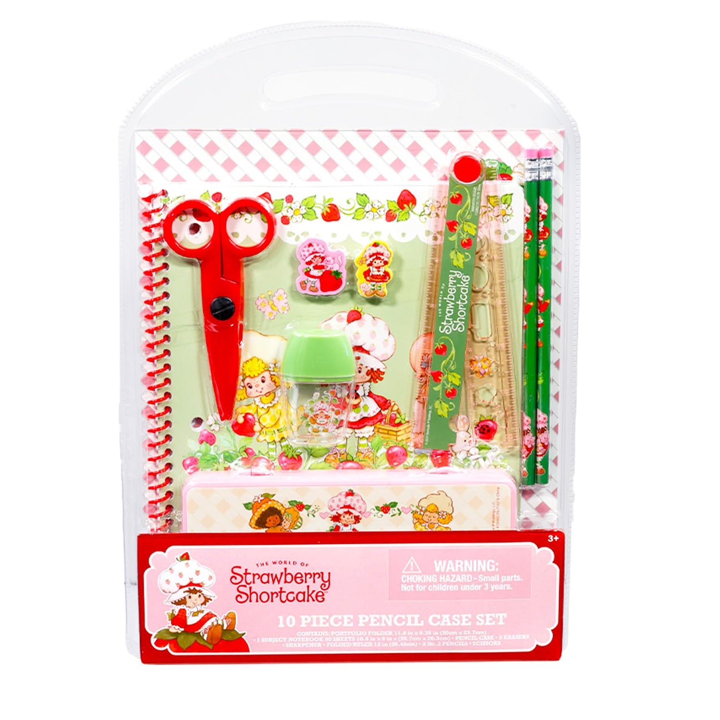 Strawberry Shortcake School Supplies Set - Classroom Bundle with Folder, Notebook, Pencils, Tattoos, and More | Strawberry Shortcake Back to School Supplies