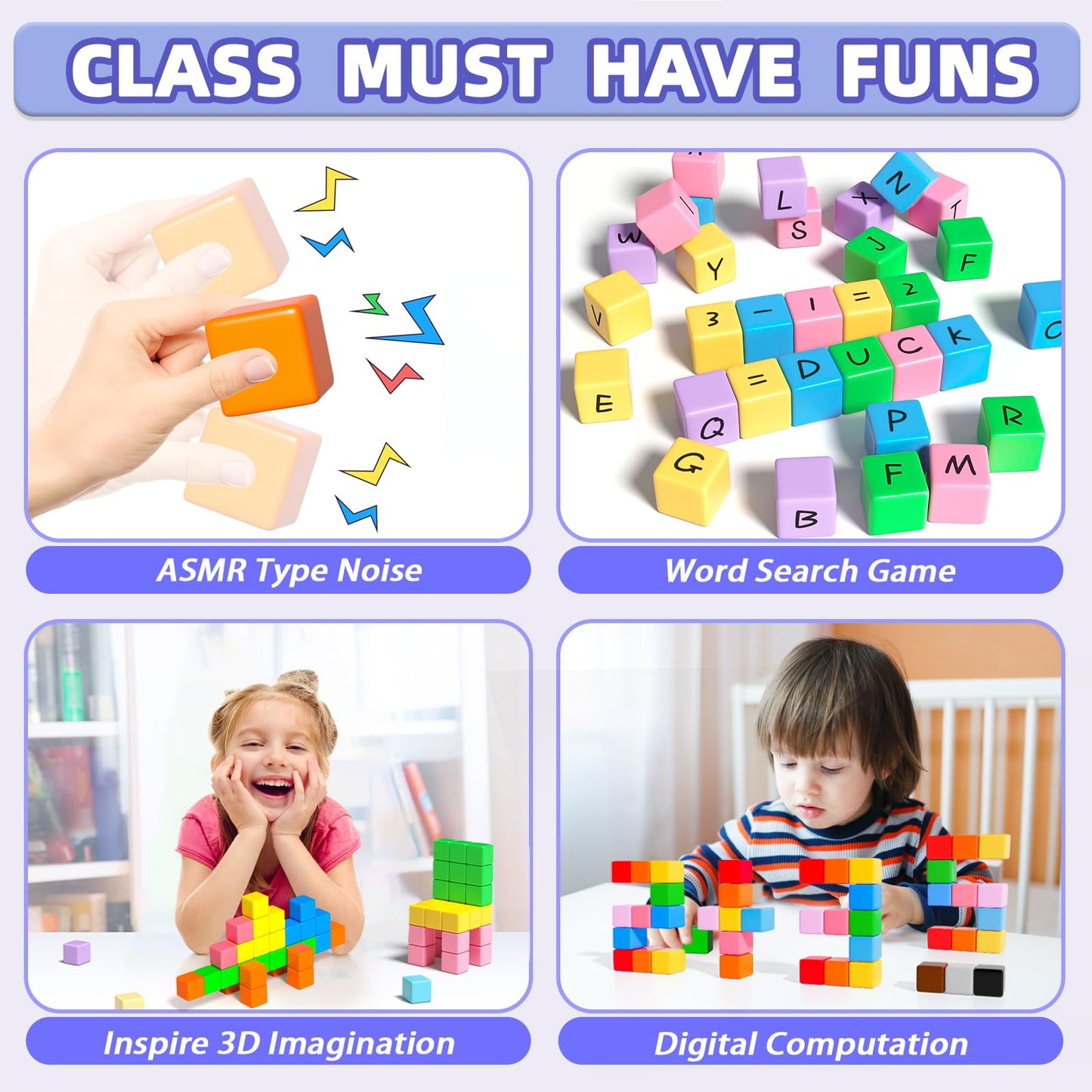 Apluses Magnetic Blocks, Magnet Building Toys for Toddlers, Preschool Sensory Autism STEM Toys for 3+ Year Old Boys & Girls, Magnetic Cubes as for Kids Ages 3-5 4-8