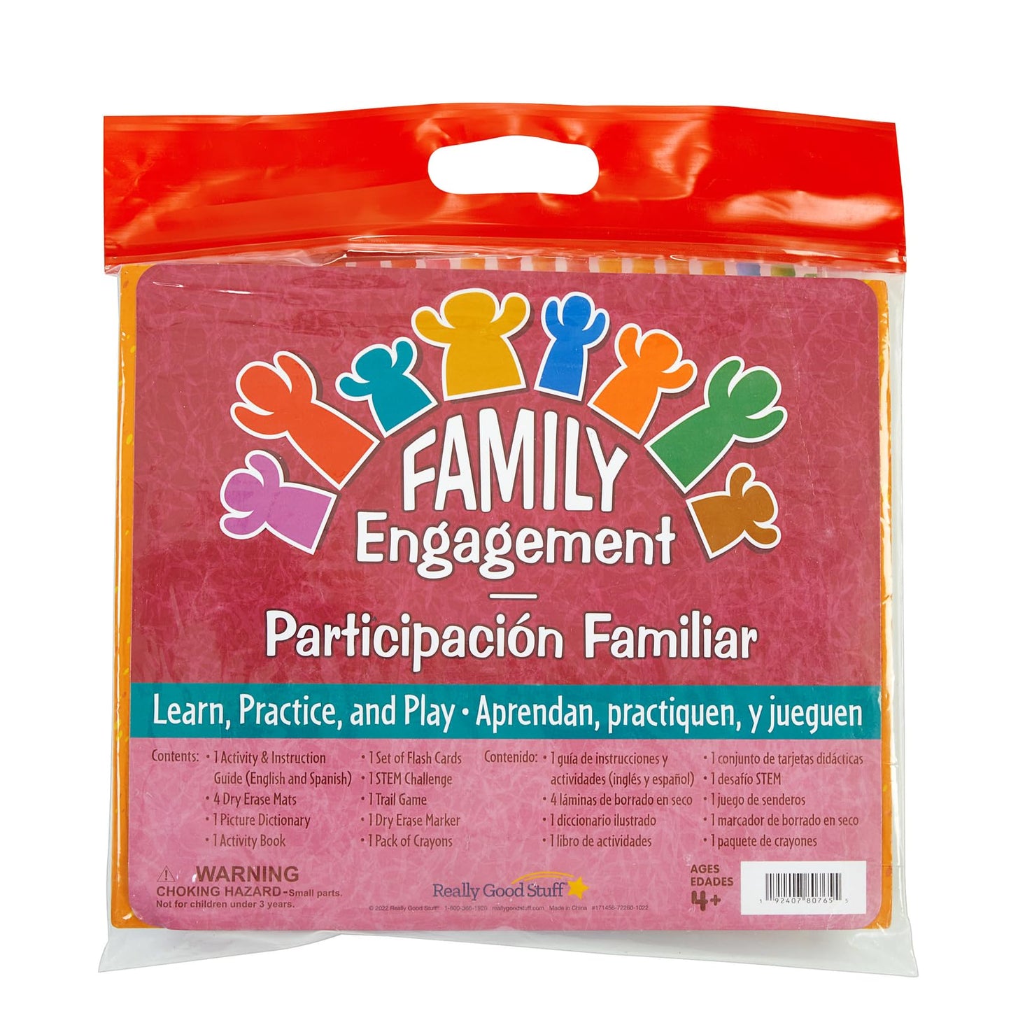 Really Good Stuff Family Engagement Dual Language Reading- Learn, Practice & Play - PreK/K