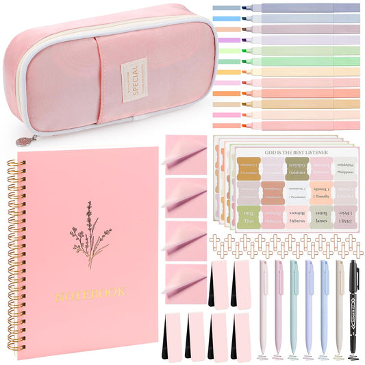 Bible Study Supplies, Bible Journaling Kit, Bible Study Kit for Women, Aesthetic Book Annotation Kit, Bible Study Tools, Christian Gifts for Women, Christmas Gift