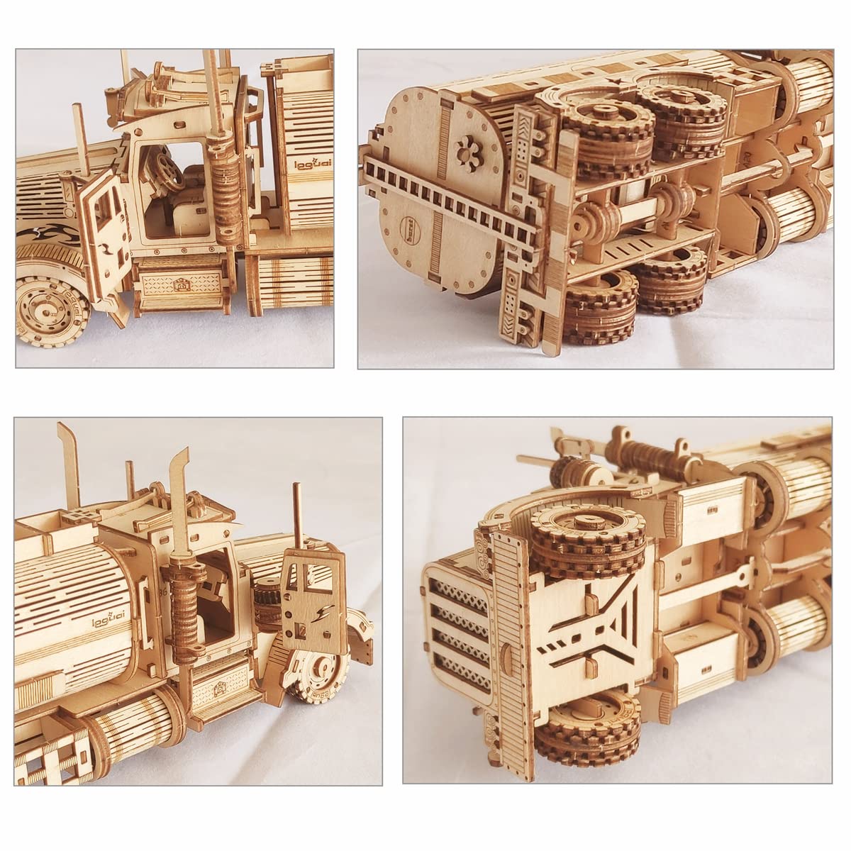 3D Wooden Puzzle - Wood Mechanical Tank Truck Model Kits - Coin Bank Crafts Model - Wooden STEM DIY Brain Teaser Puzzles, 3D Puzzle for Birthday Adults & Teens