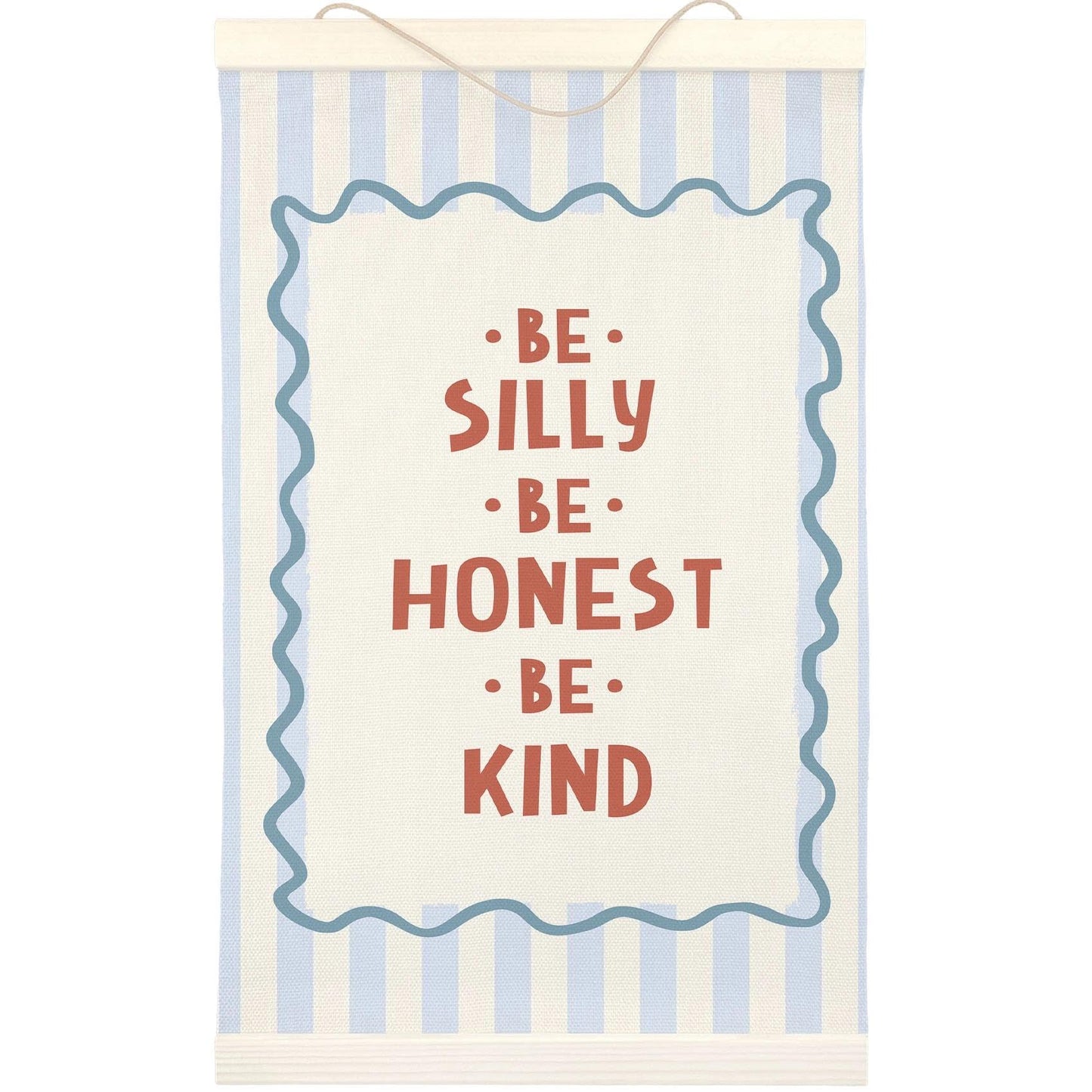 LKETW Inspirational Kids Room Poster Hanger Frame 12x16 Inch, Be Silly Honest Kind Positive Wall Art Posters for Classroom, Motivational Hanging Banner Decor for Kids Nursery Room Bedroom Playroom
