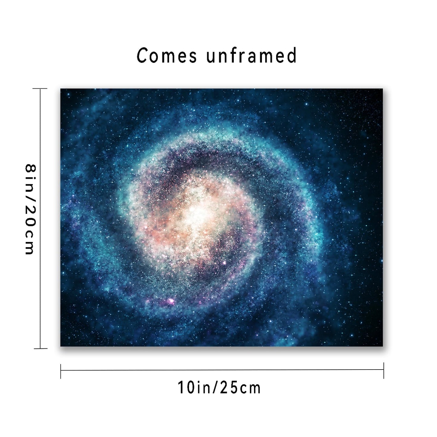 YUESJGM Outer Space Posters Planet Painting Galaxy Pictures Nebula Wall Art Kids Bedroom Outer Space Room Decor Interstellar Posters Living Room and Home Decoration Set of 9(8x10 inches) Unframed