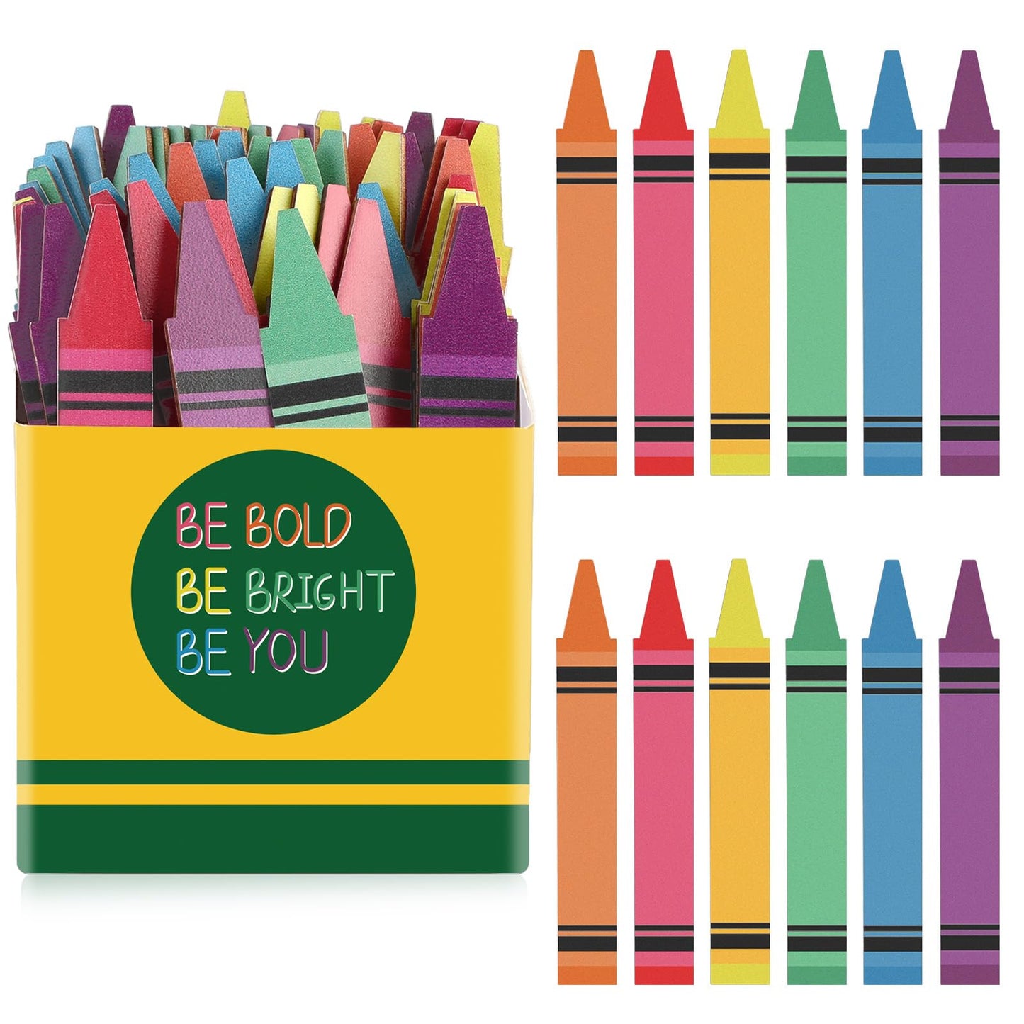 Junkin 72 Pcs Back to School Flip Name Sticks with Box for Classroom Crayon Talking Flip Sticks Teacher Student Management Grouping Counting Tool Classroom Essentials Educational Supplies Group Tasks
