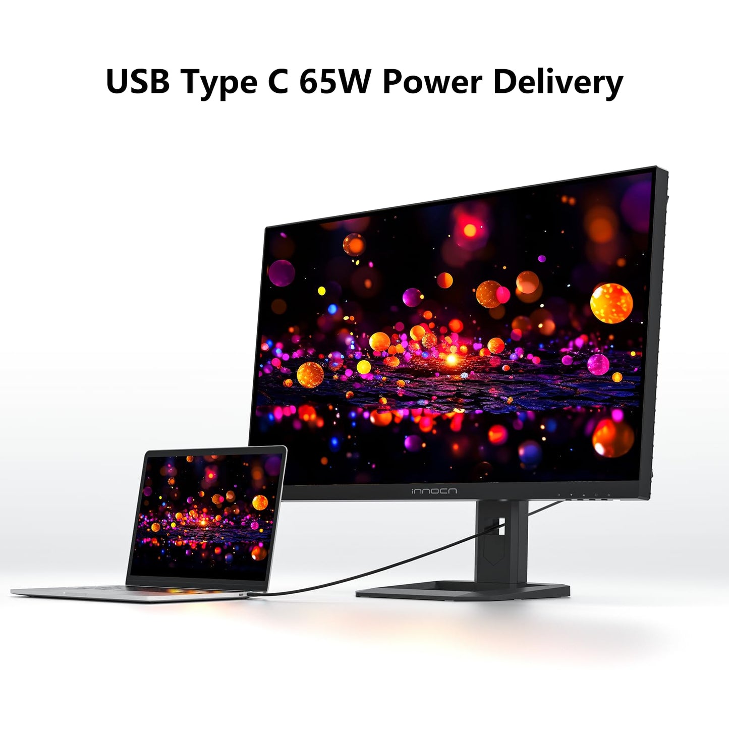 INNOCN 32" Mini LED 4K 160Hz 3840 x 2160P HDR1000 Monitor 1ms IPS HDMI 2.1, 99% DCI-P3, USB Type-C Connectivity, Height Adjustable Stand - Black (2026)