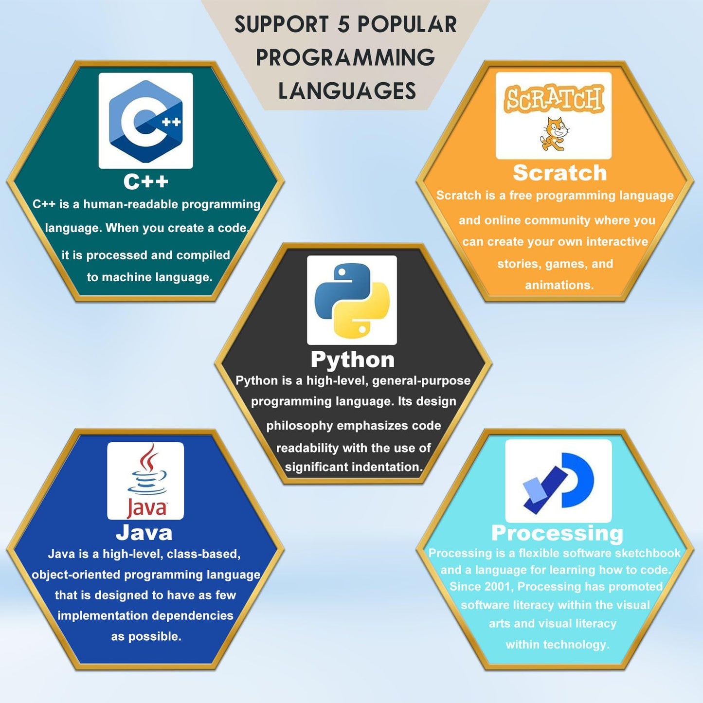 Ultimate Starter Kit for Raspberry Pi 5 4 B 3 B+ 400 Zero 2 W, Python C C++ Java Scratch Processing Code, 297 Items, 124 Projects, Online Tutorial Courses for Beginners(Raspberry Pi NOT Included)