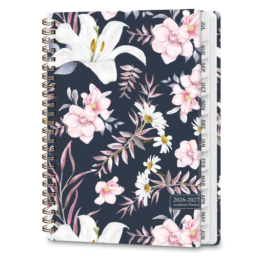 Planner 2026-2027, Weekly and Monthly Academic Planner, July 2026 - June 2027, Hardcover Calendar Agenda Book for School Year Planning, School Supplies for Teacher and Student, A5(6.3'' x 8.5'')