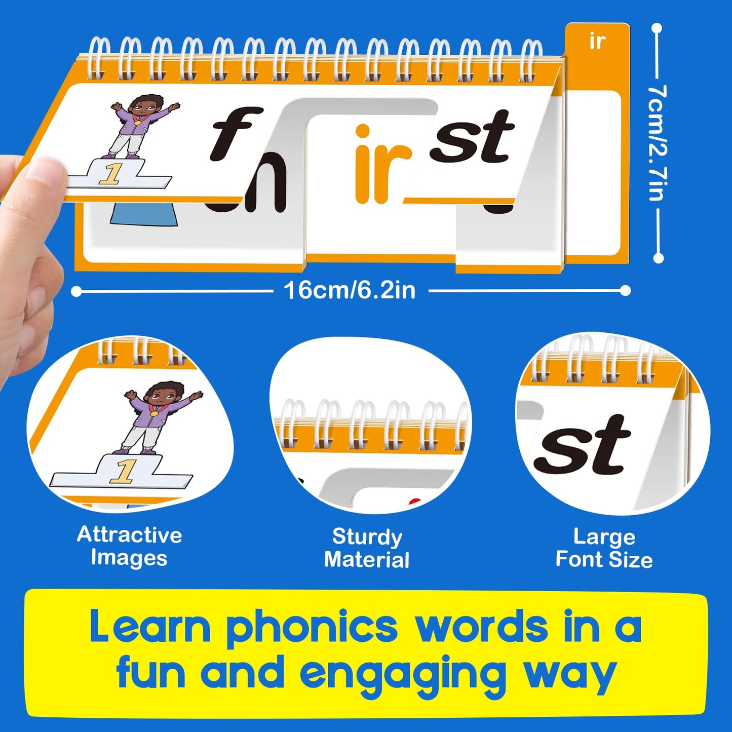 SkilLify Word Family Build Book, 40 Read and Rhyme Flip Books, Learn to Read Phonics Flash Cards, Sight Words Flash Cards Kindergarten Flip Books for Kids Homeschool Preschool Learning Activities