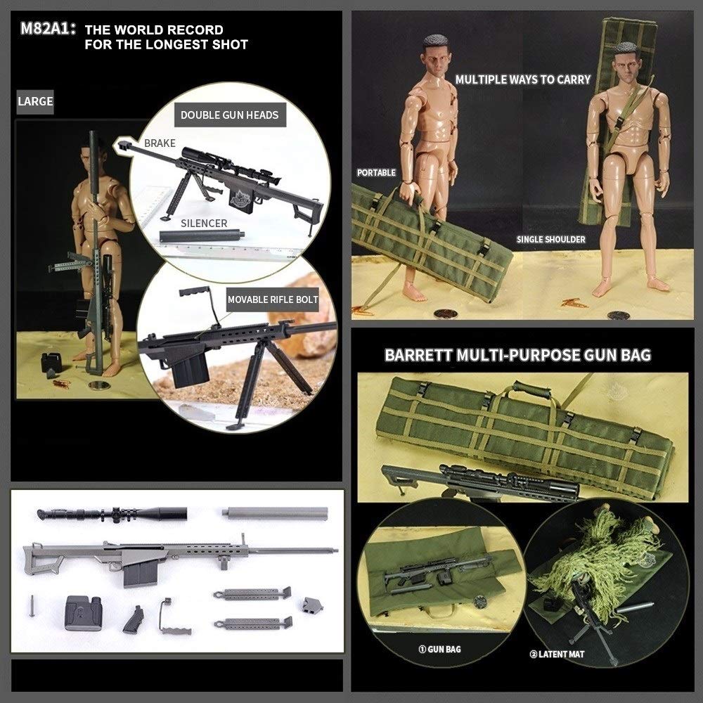 YEIBOBO ! Highly Detail Special Forces 12inch Action Figure SWAT Team (Sniper - Desert)