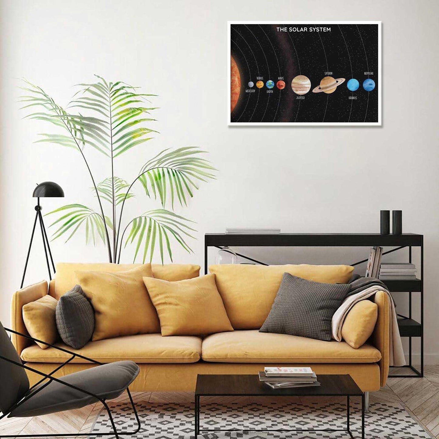 Solar System Educational Planet Poster Universe Infographic Star Life Cycle Astronomy Knowledge Suitable For Living Room Dormitory Bedroom Wall Decoration 16x24in Unframed