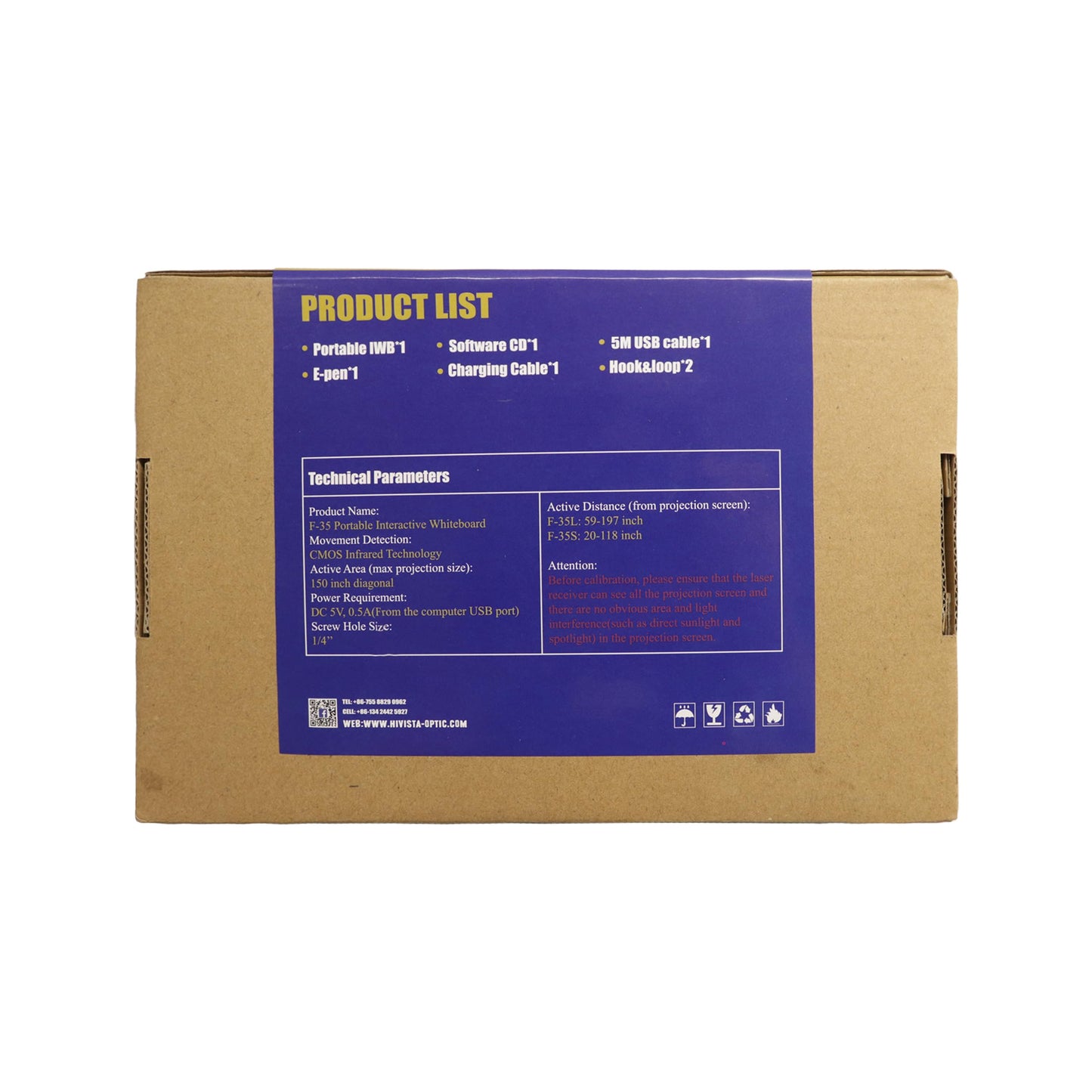 Interactive Whiteboard Converter Kit for Projectors (Windows Only) — Turns Any Wall or Board into a Smart Whiteboard, Ideal for Teaching, Meeting, Classroom