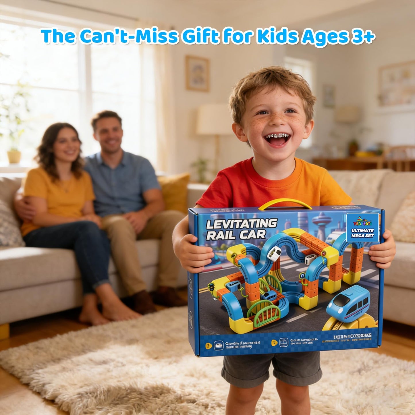 168 Pcs Cube Track Fusion Toy with 2 Trains,2026 New klick Rail Electric Train Set for Kids Ages 4-8 with Gravity-Defying 3D Infinity Track, Build Your Own Trackfusion Train System & Gravity Tracks
