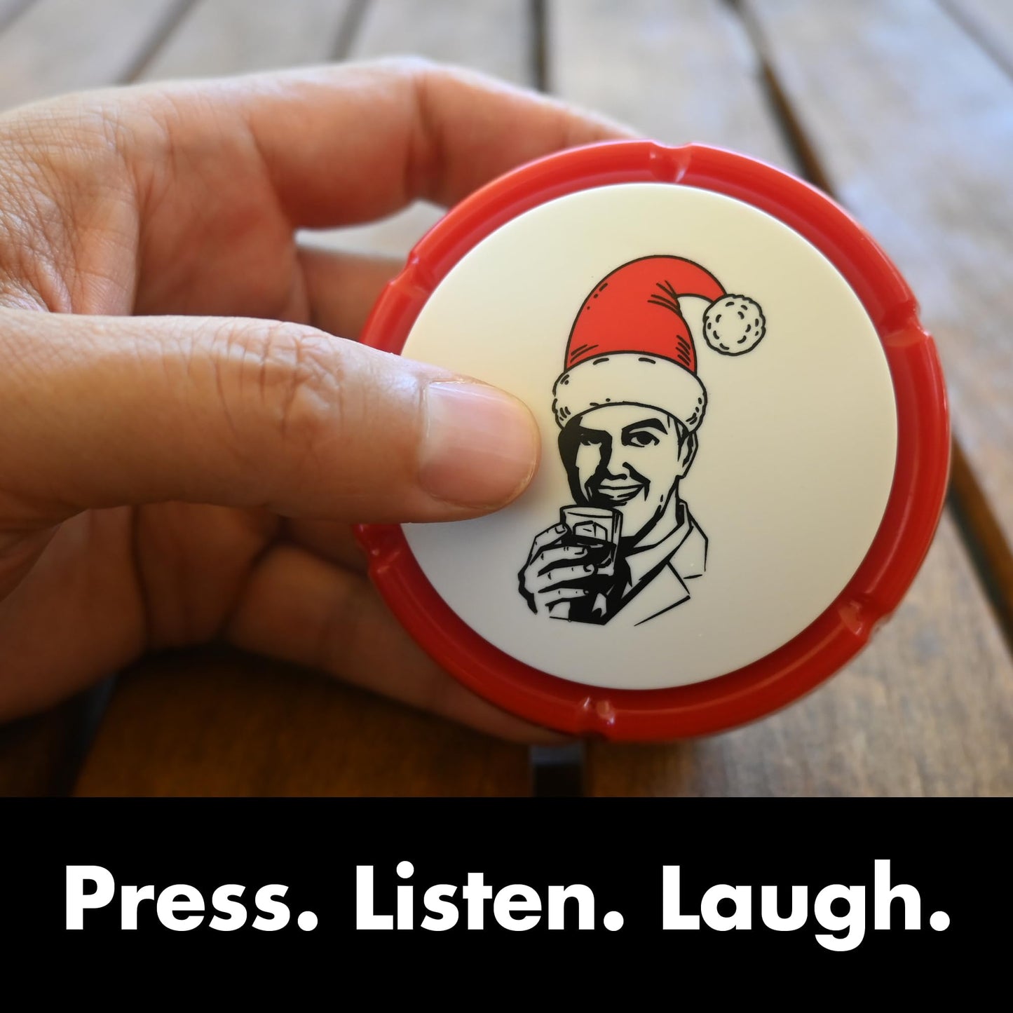 Klassic Studios Christmas Jokes Button. 101 pre-Loaded Jokes, Secret Santa and Kris Kringle.