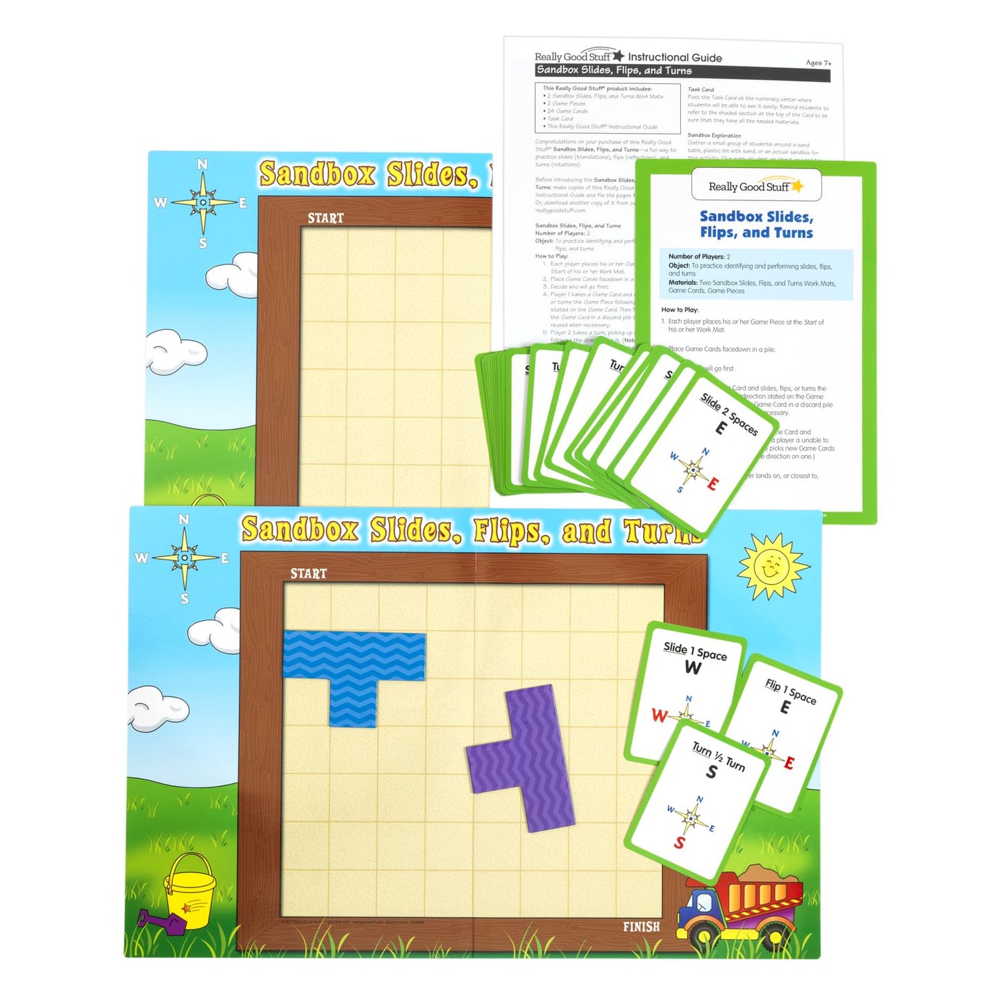 Really Good Stuff Family Engagement Math Kit - Second Grade Students (Ages 7-8) - Math Skills - Educational Kit