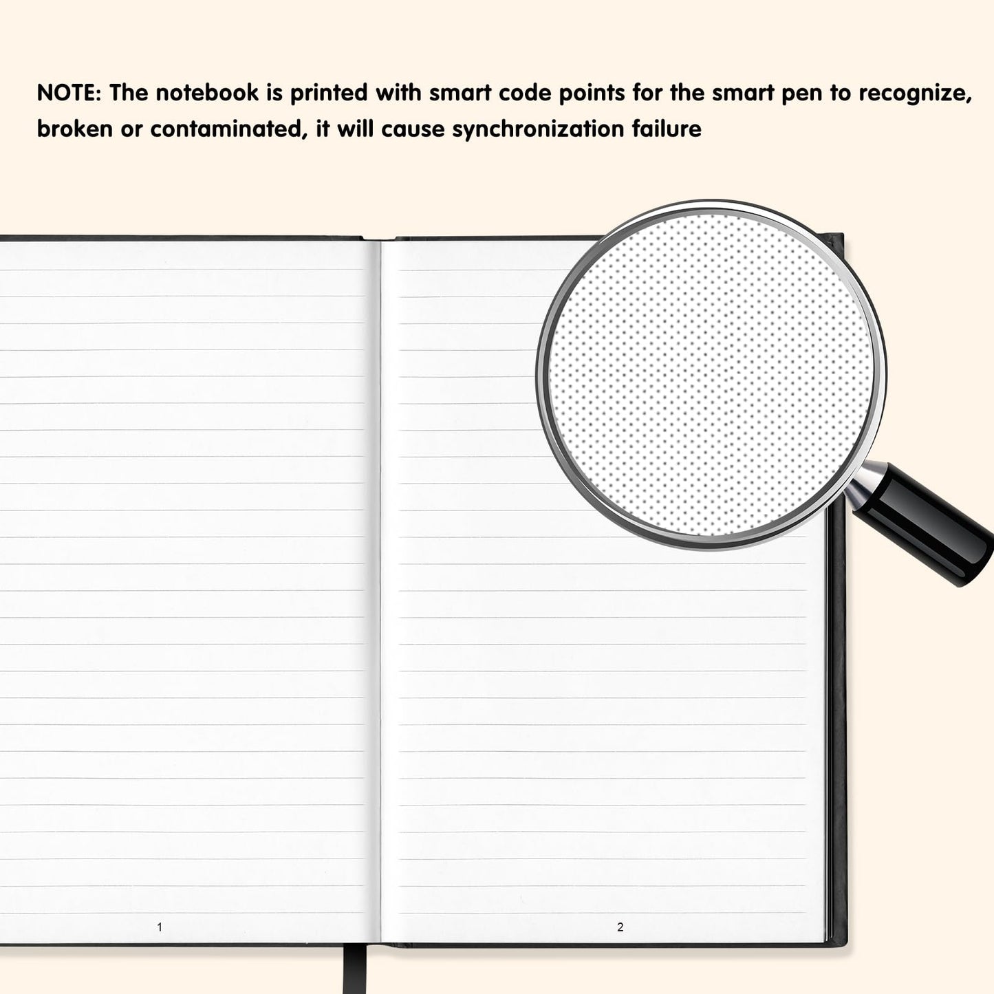 Yuan Digital Sync Pen with Notebook, Smart Writing Set Real time Sync Digitizing for Paper Notes Convert to Text, Smart Pen and Notebook for Note Taking Sync Notes to Phone/Tablet Instantly