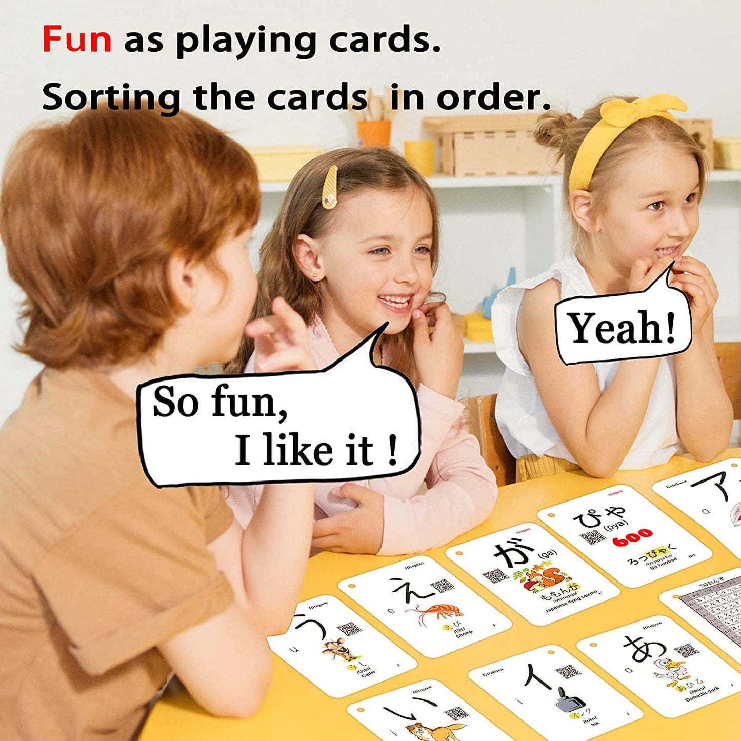 Hiragana and Katakana Alphabet Japanese Flash Cards for Beginners - 104 Katakana & 104 Hiragana Flash Cards with Ring - Easy to Remember and Learning Fast for Kids