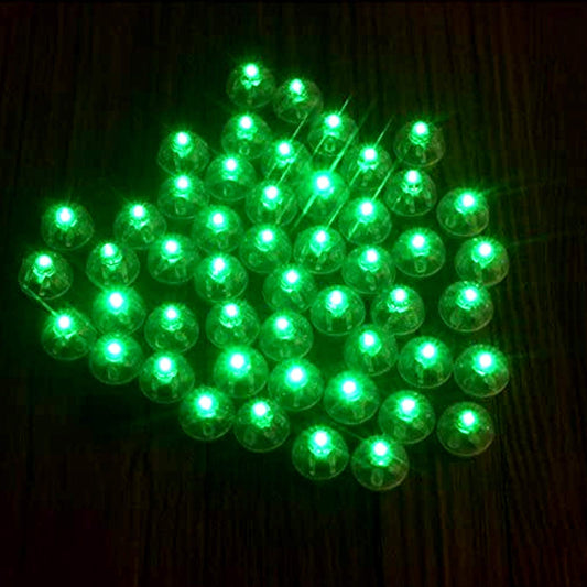 Neo LOONS Green Round LED Ball Lamp - 100 Pcs for Paper Lantern Balloon Light Party Wedding Decoration
