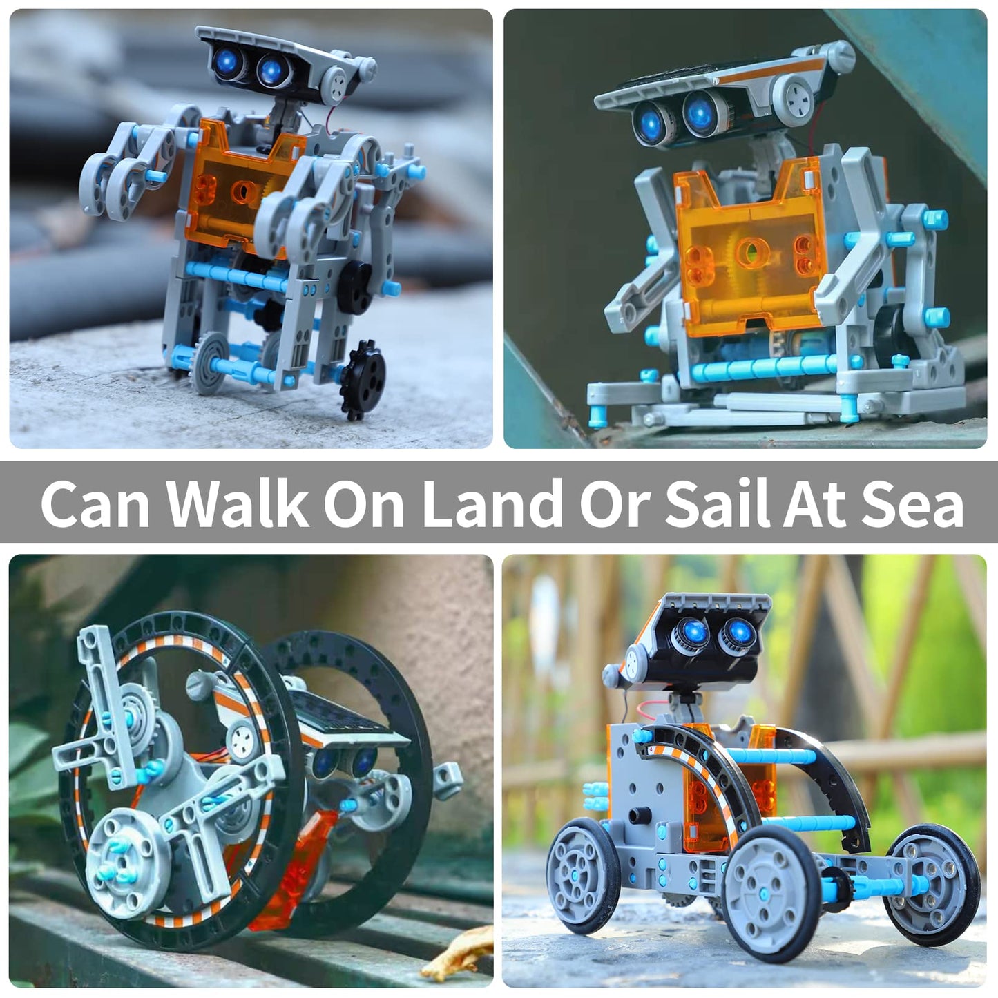 Lucky Doug Solar Power Robot Building Kits Toys for Boys Girls Ages 8-13, STEM Kit Gifts for Kids 8 9 10 11 12 13 Years, DIY Educational Science Building Robotic Set Gifts for Teenagers