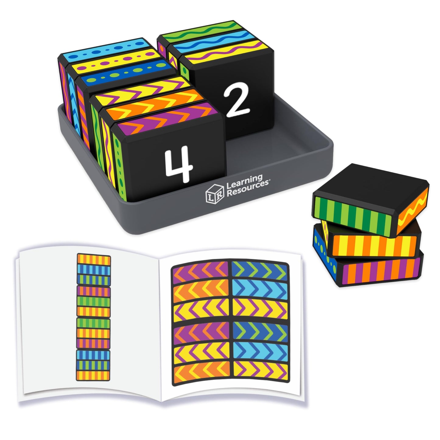 Learning Resources Brainometry Cubed - 3D Brain Teaser Puzzles, Fidget Puzzle Game for Kids, Educational Games, Problem Solving Toys, Fidget Cube, Easy Puzzles for Kids,STEM Kits, Montessori