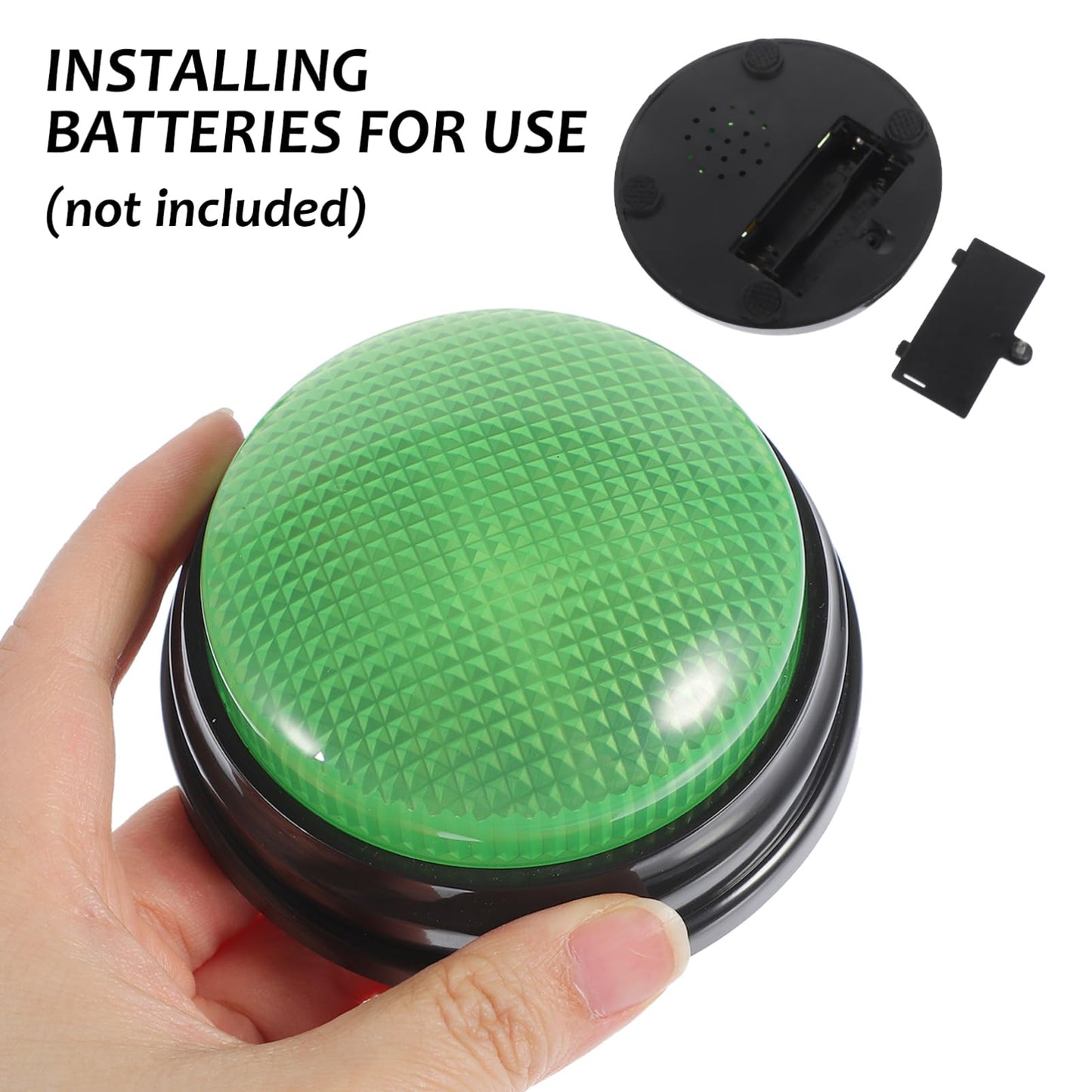 Gatuida 4-Pack Buzzers for Trivia Games, Answer Buzzers for Classroom, Game Show Buzzer Buttons with Lights and Sound for Classroom Office
