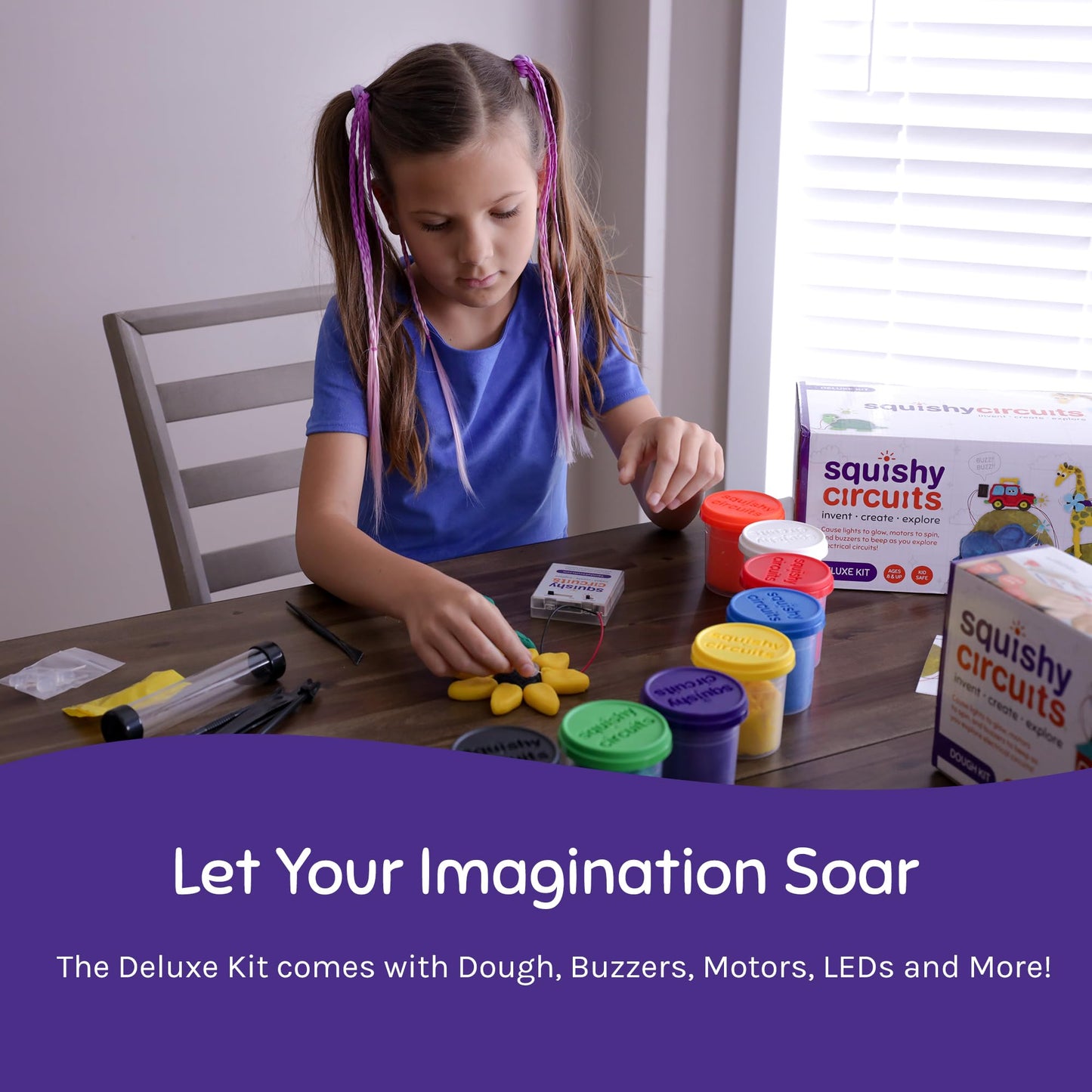 Squishy Circuits Deluxe Kit - Explore Electrical Circuits with Play Dough - STEM Science Kits for Kids Age 8-12 - Fun and Educational at Home, Classroom, Camp, and More!