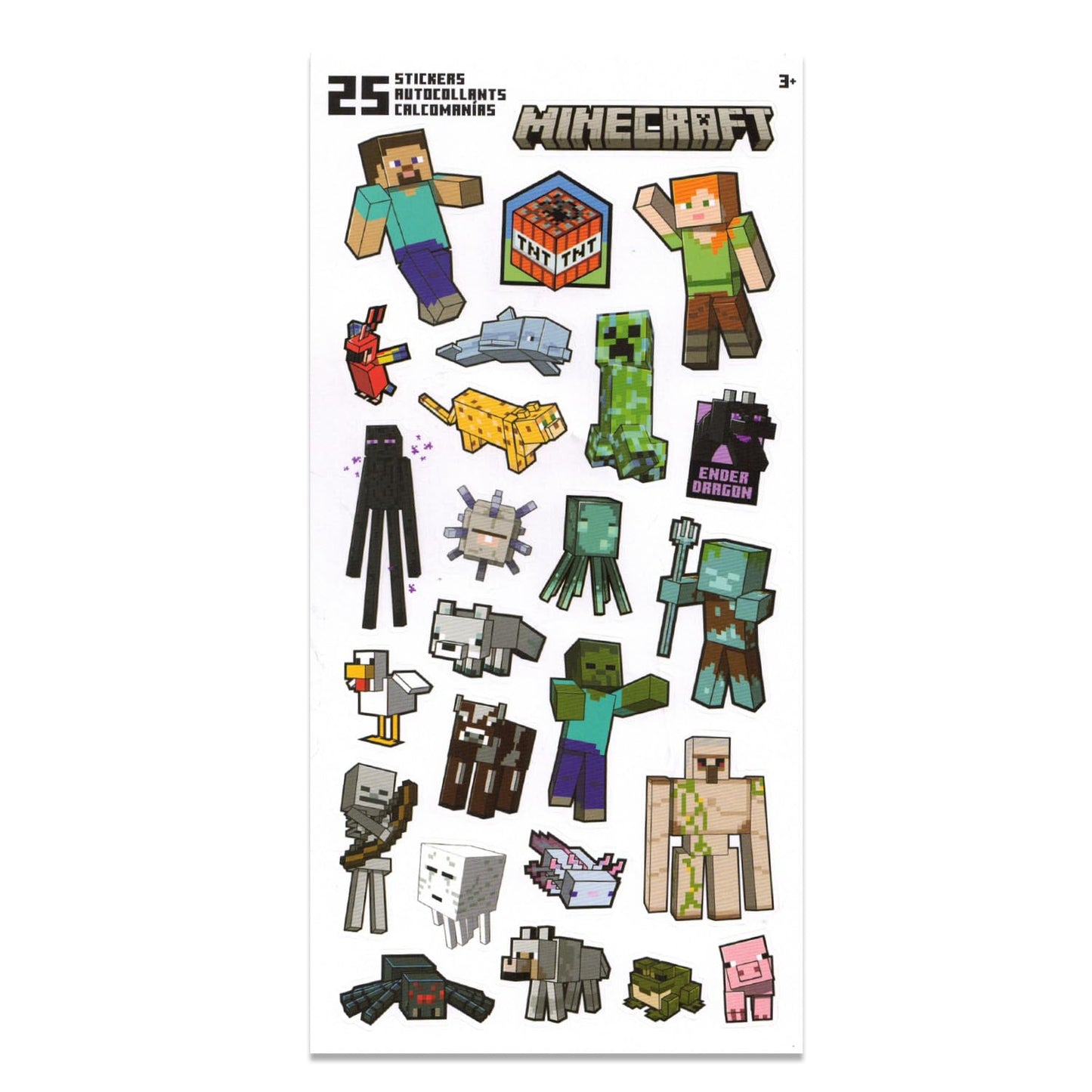 Minecraft Back to School Value Pack Set - Minecraft Folder, Notebook, Erasers, Stickers, and More | Video Game School Supplies Bundle