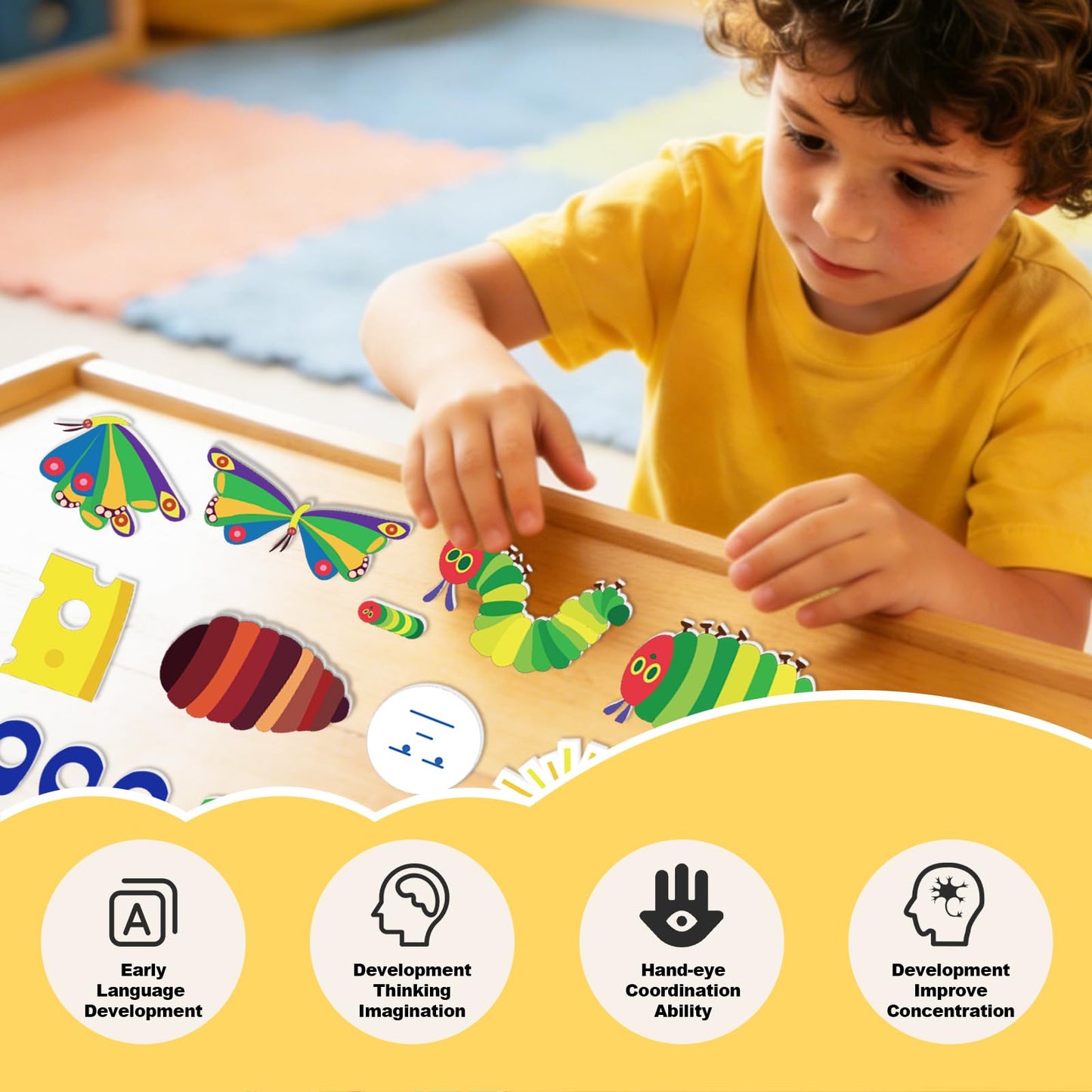 Thryvomniq Fairy Tales Felt Board Story Sets Preschool Children Early Learning Toddler Interactive Toys Storytelling Activities Role Play