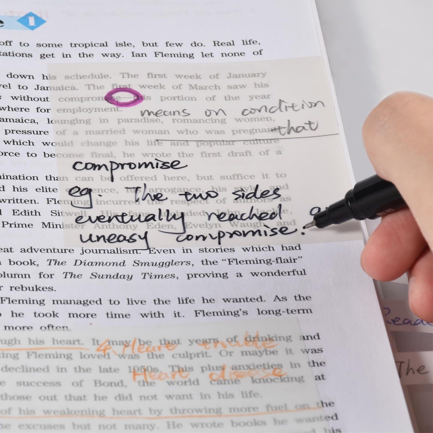 BAYTORY 1700 Sheets Transparent Sticky Notes, Clear Waterproof 3 x 3 inch See Through Memo Pad, Self-Adhesive Translucent Writable Index Tabs for Annotating Books, Study Supplies