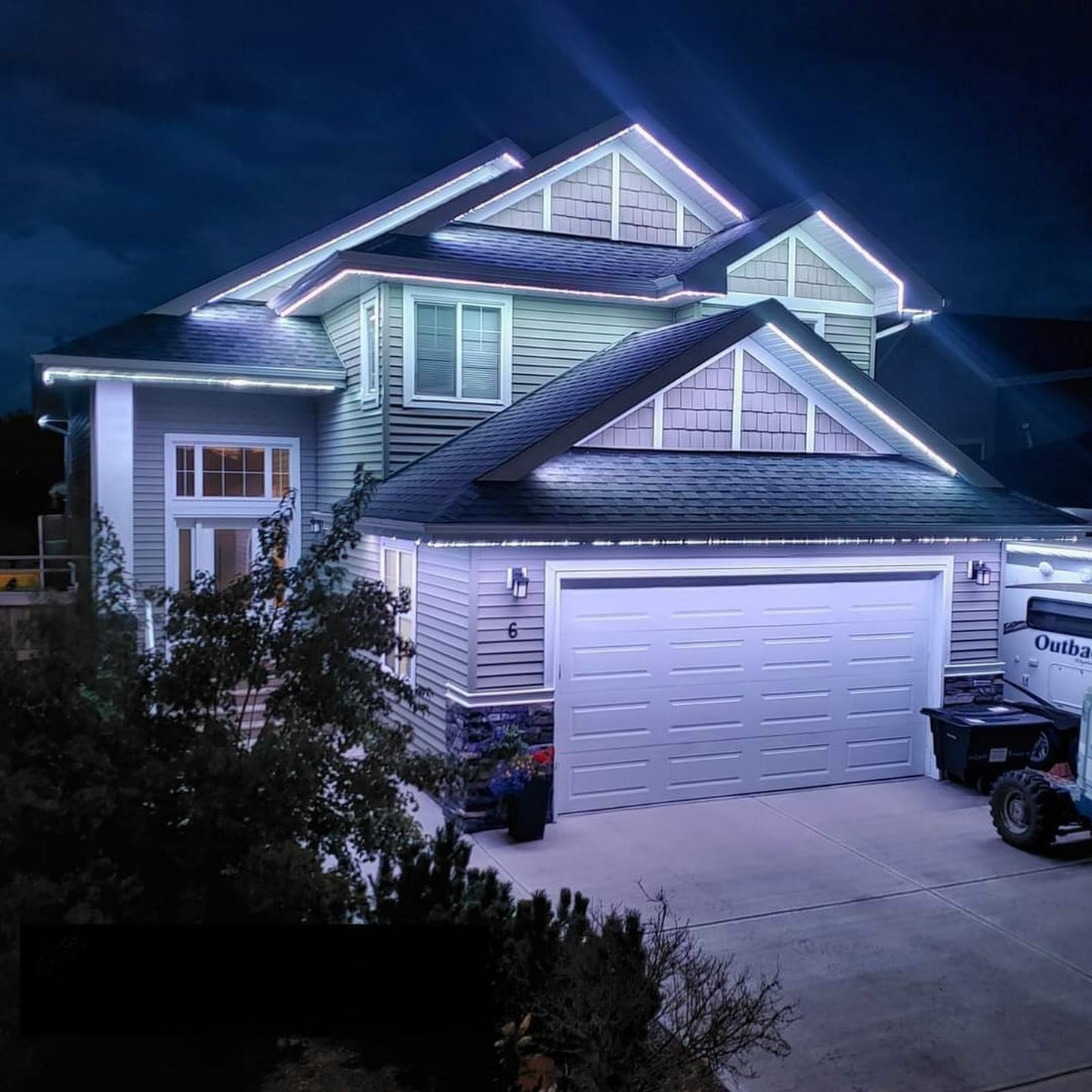FORT LED Neon Rope Lights 100FT Cool White Flexible PVC Outdoor Waterproof Plug-Play Model neon-666