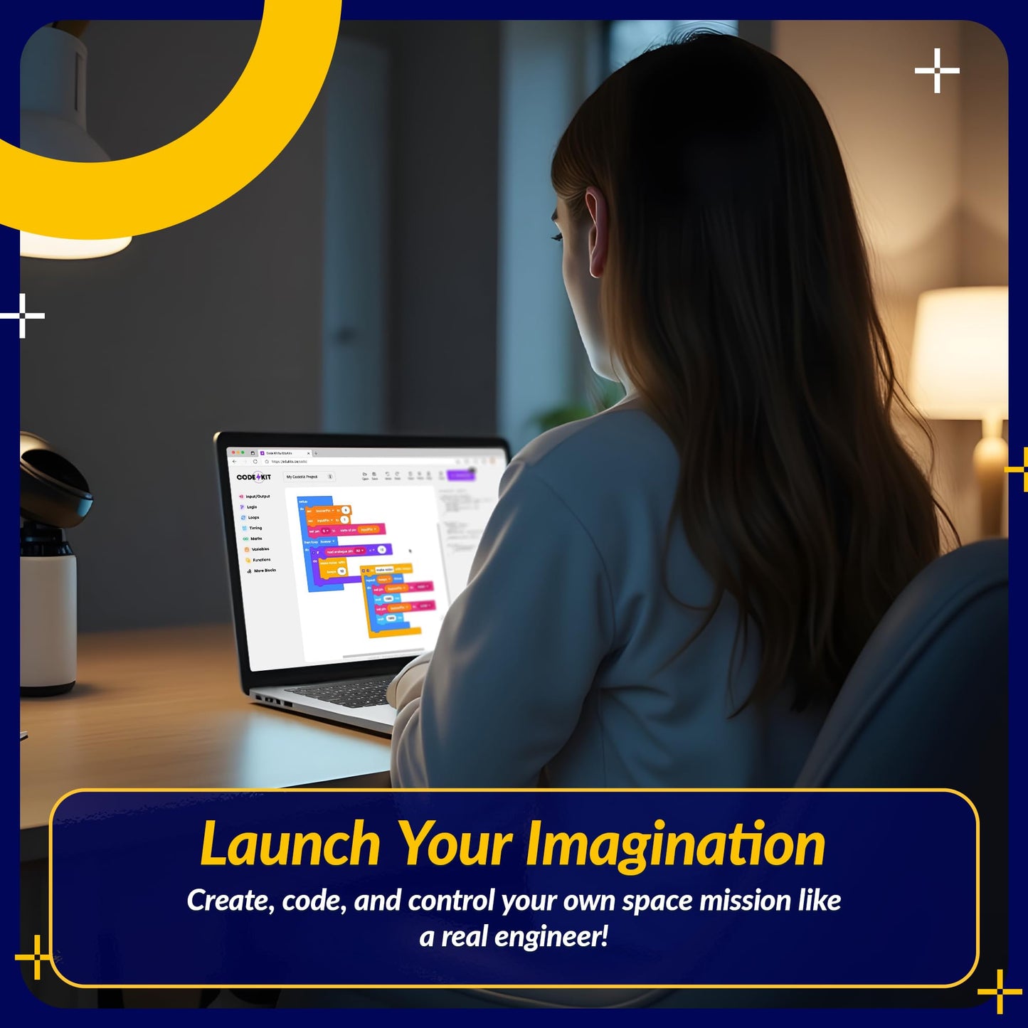 LINGO Countdown to Launch STEM Coding Kit - Build, Code & Explore Rocket Launch Concepts - Science Kits for Ages 13+ Years for Birthdays & Holidays