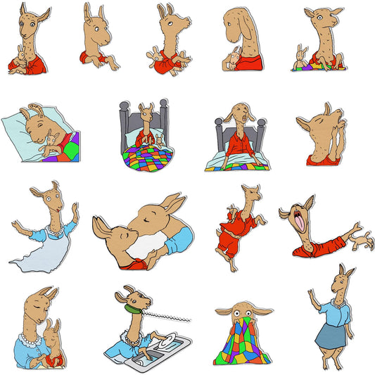 Thryvomniq Llama Llama Red Pajama Felt Story Board Pieces Preschool Storytelling Activies Felt Board Stories Interactive Learning Toys(17Felt Pieces)